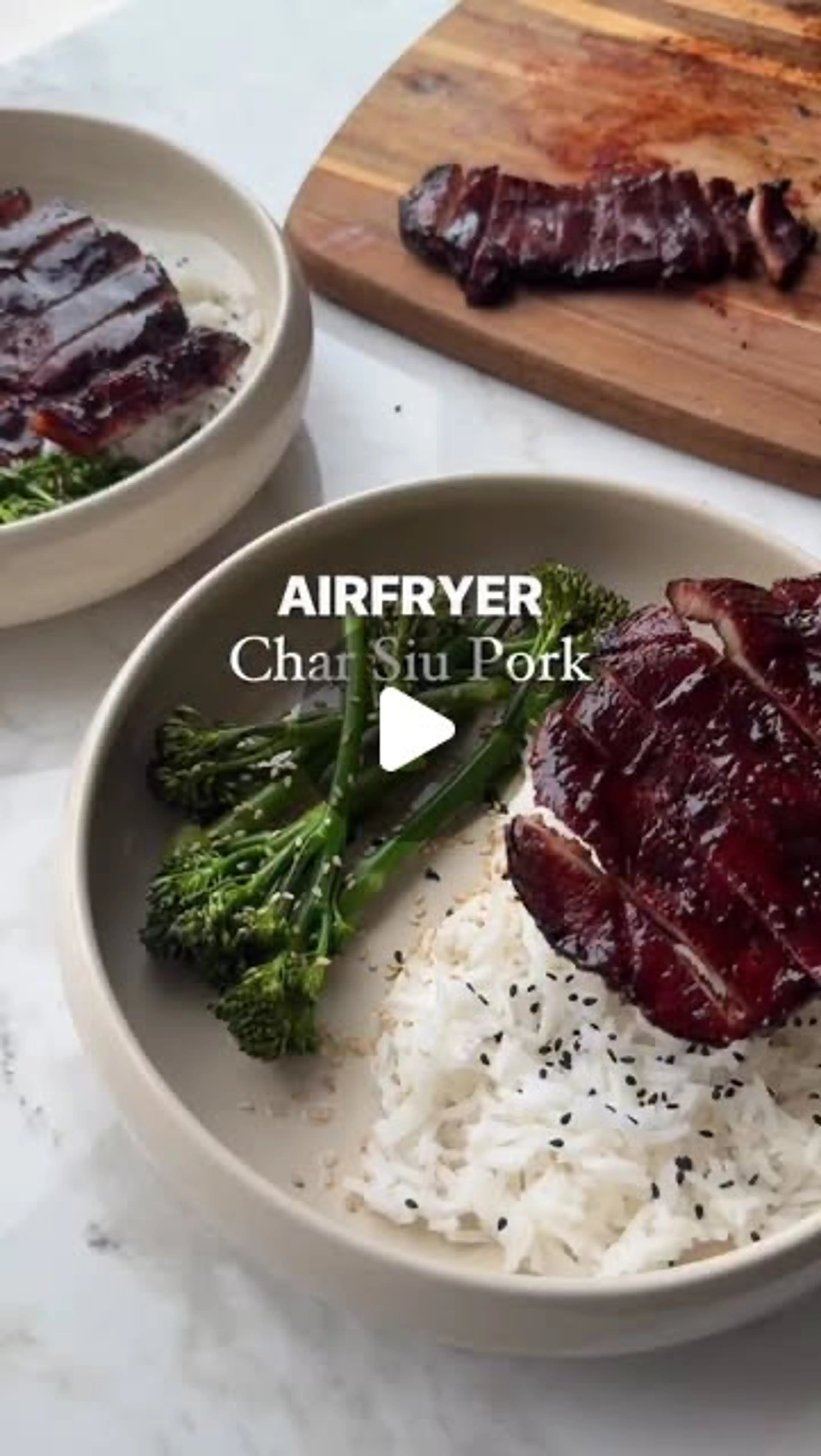 Airfryer Char Siu Pork Chops (461 Cals, 35g Protein Includin