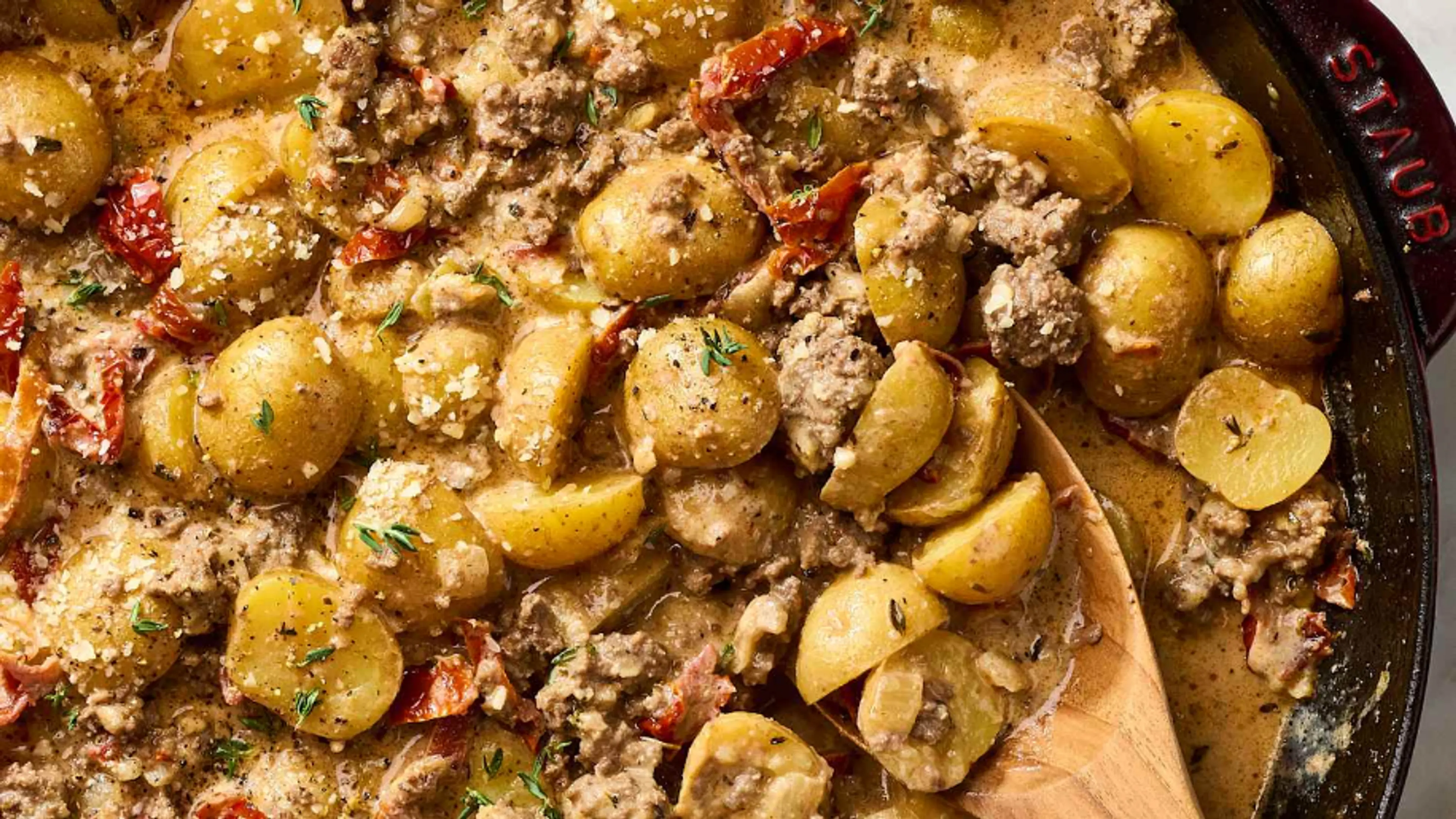 One-Pan Tuscan Beef and Potatoes