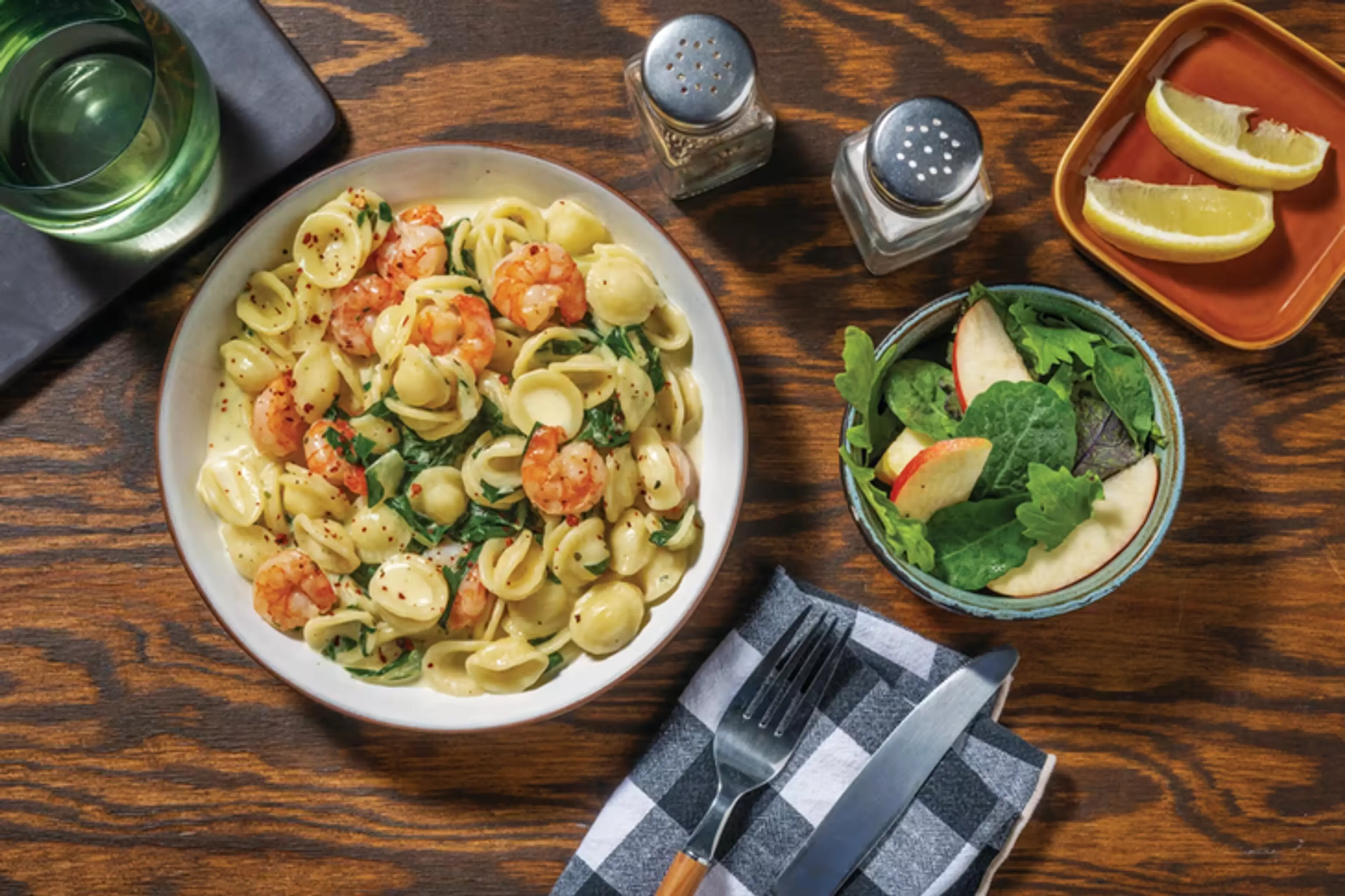 Creamy Lemon Prawn Orecchiette