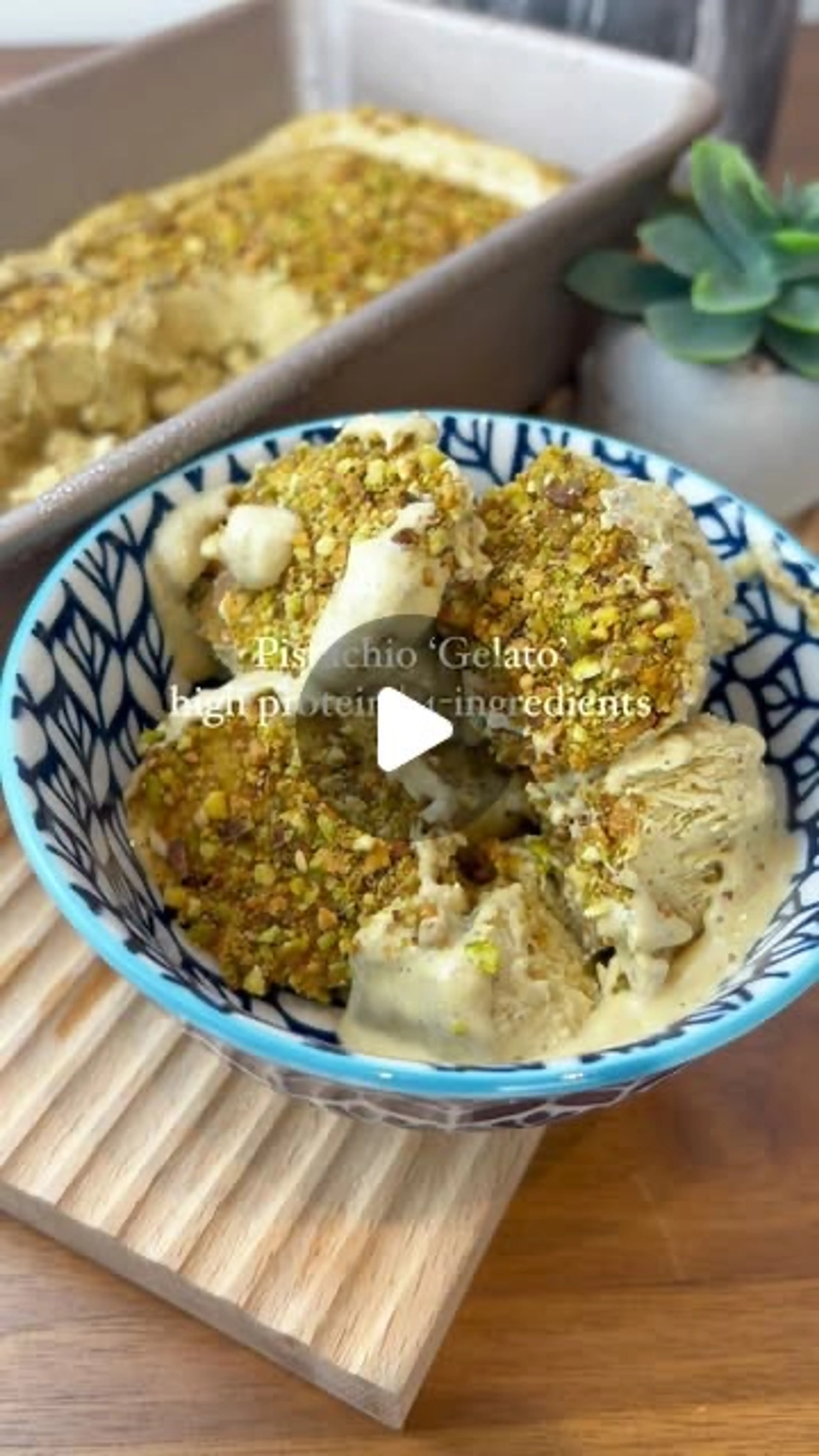 Pistachio Protein Gelato