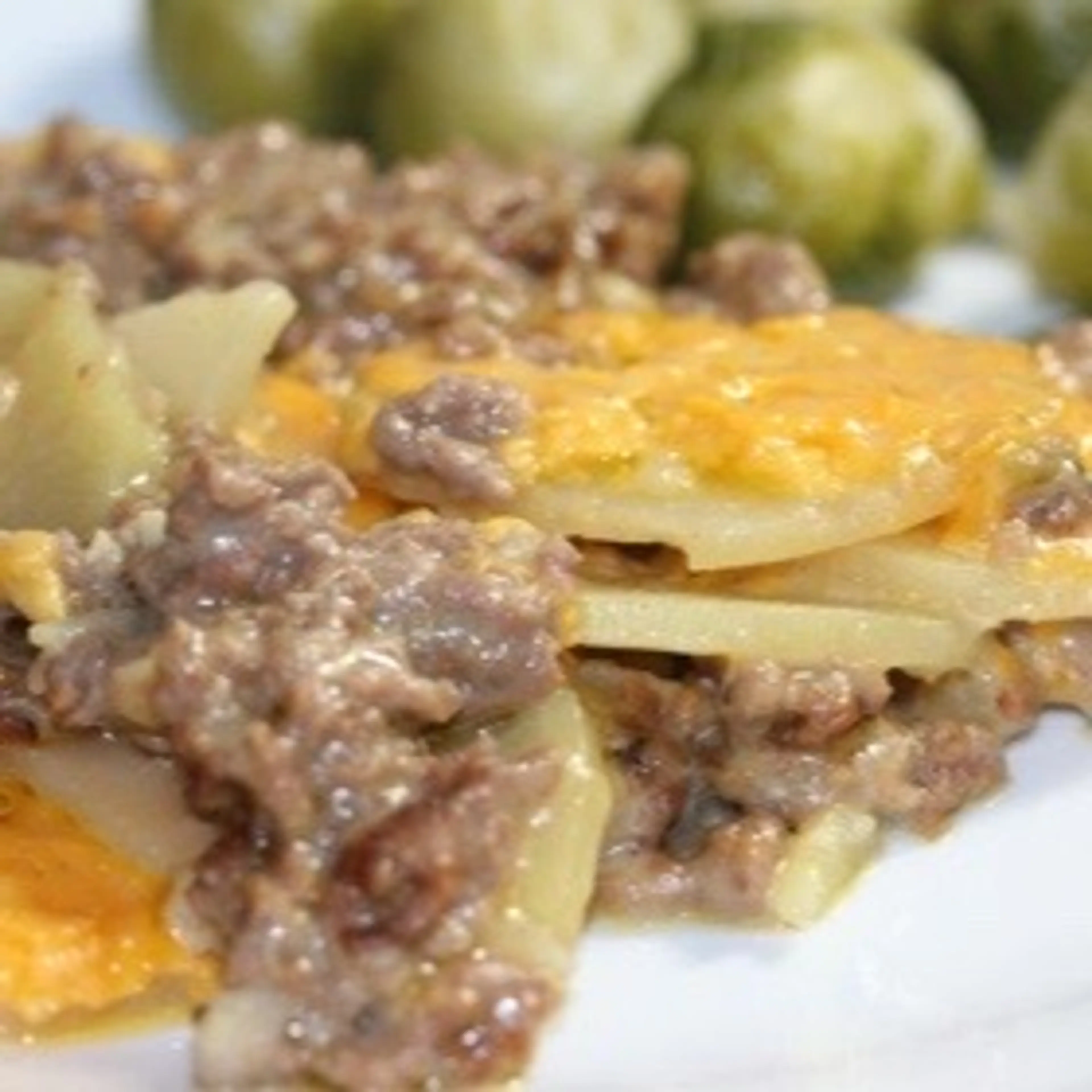Cheesy Hamburger & Potato Casserole