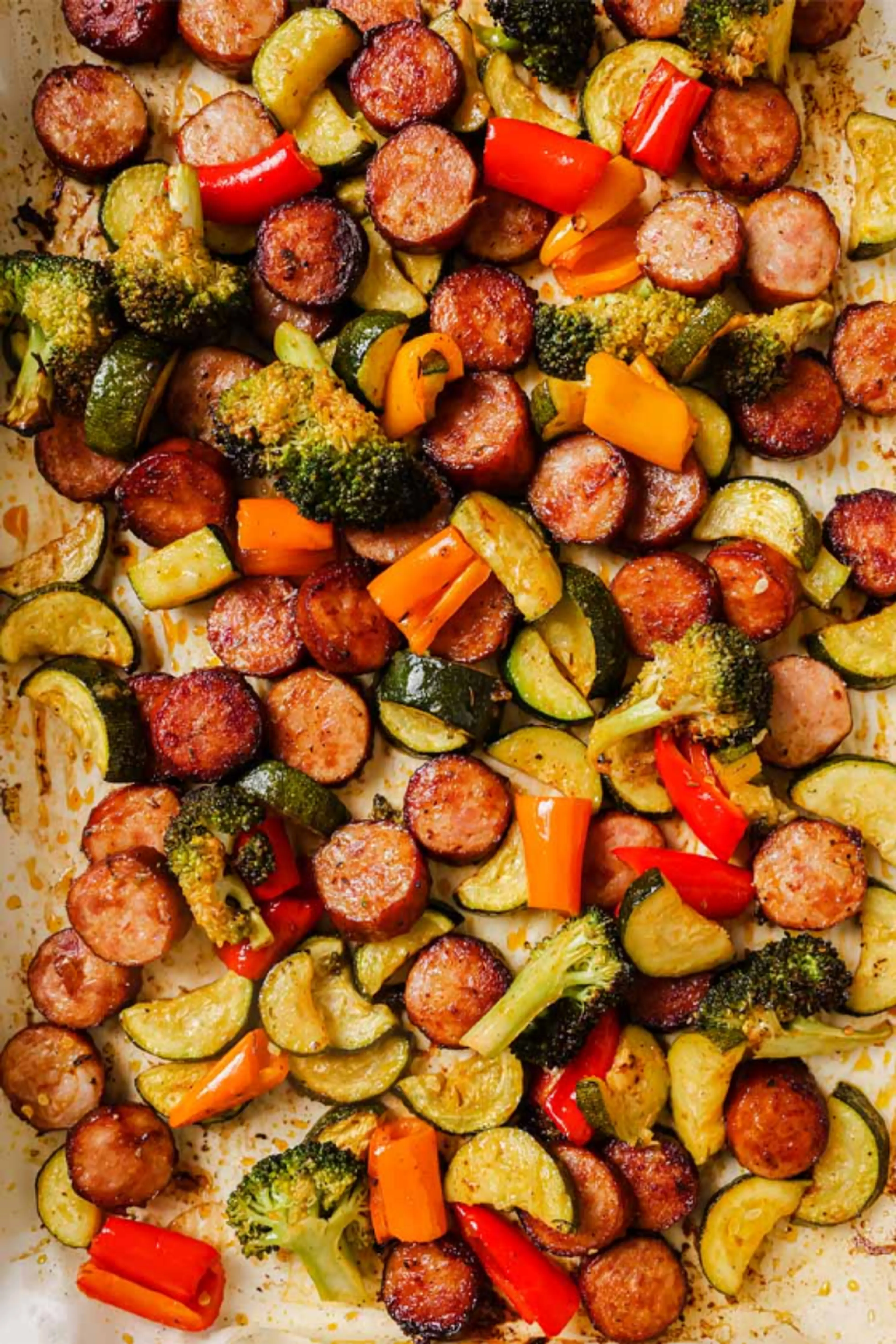Sausage And Veggies Sheet Pan Dinner