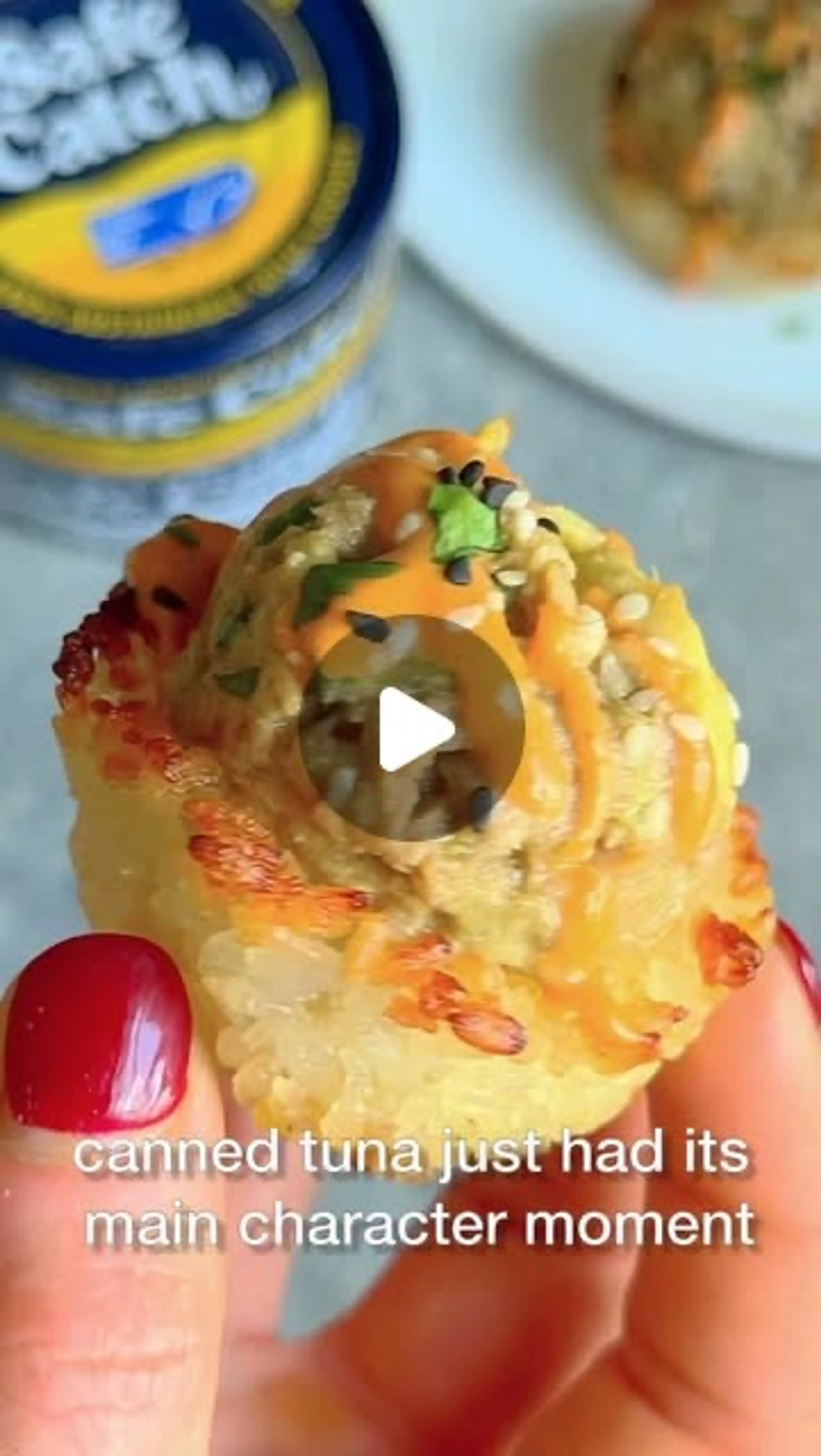 Crispy Rice Tuna-avocado Sushi Cups!  Crispy Rice Cups Packe