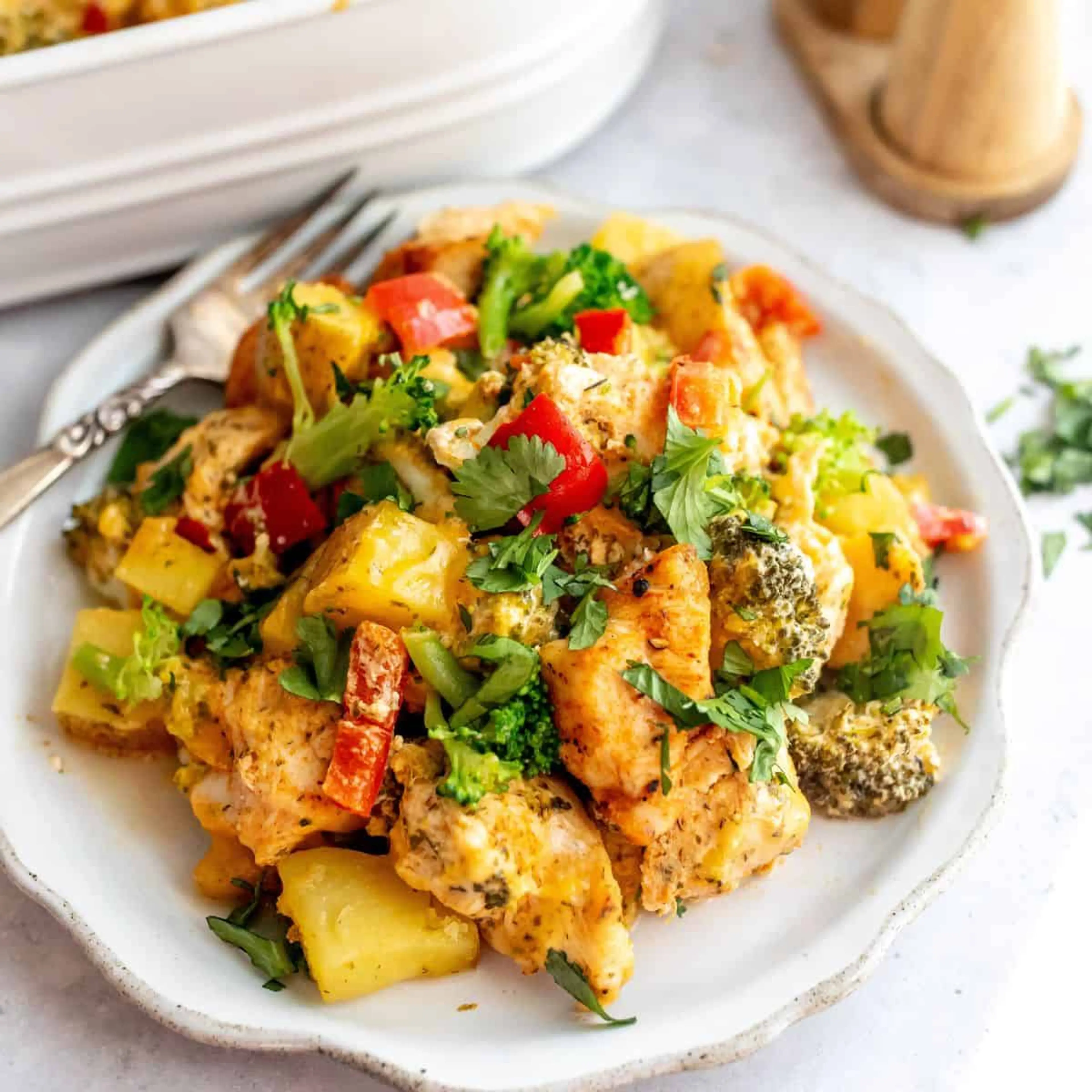 Chicken Broccoli Potato Casserole