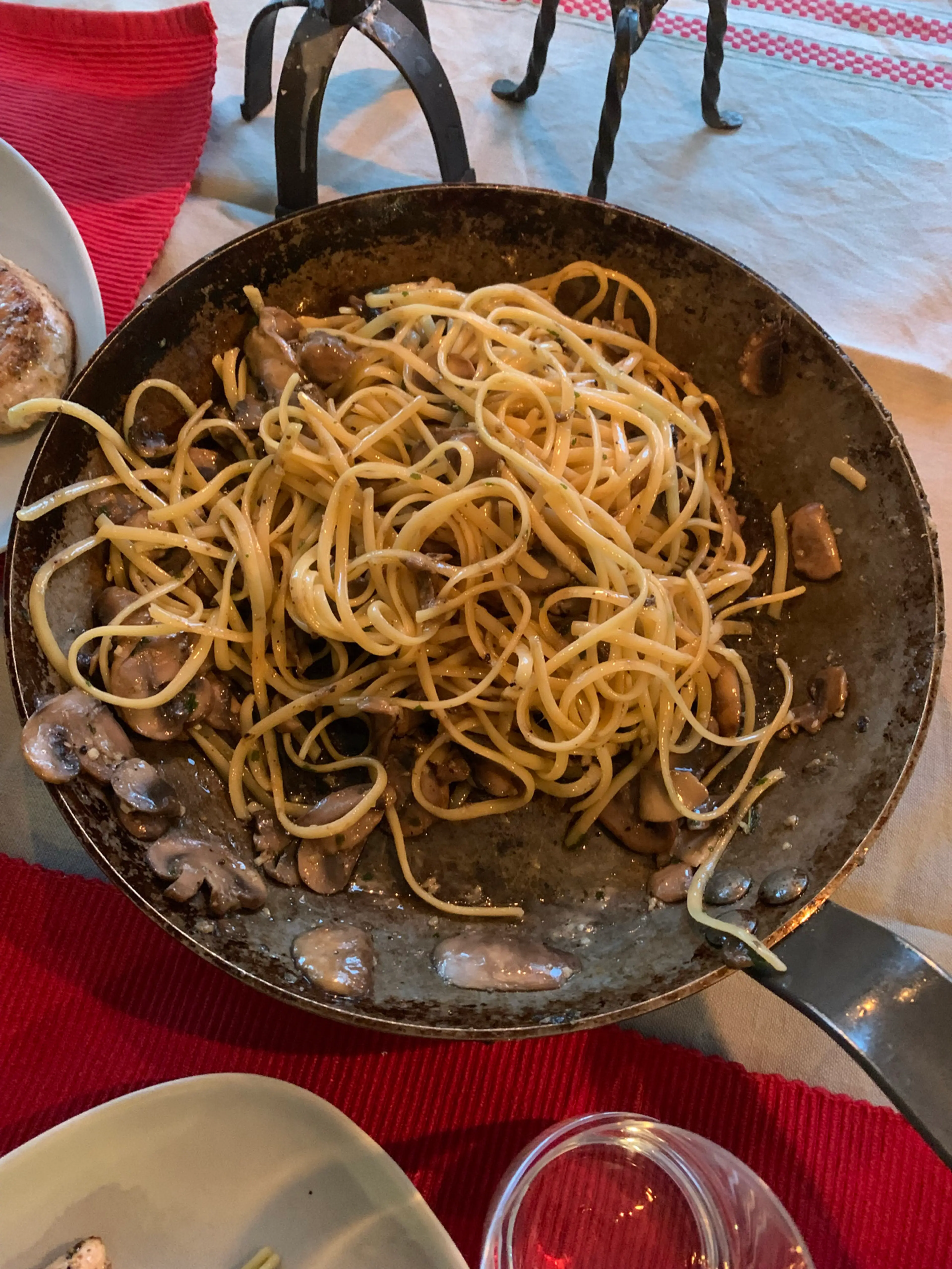 Svamppasta Med Kyckling