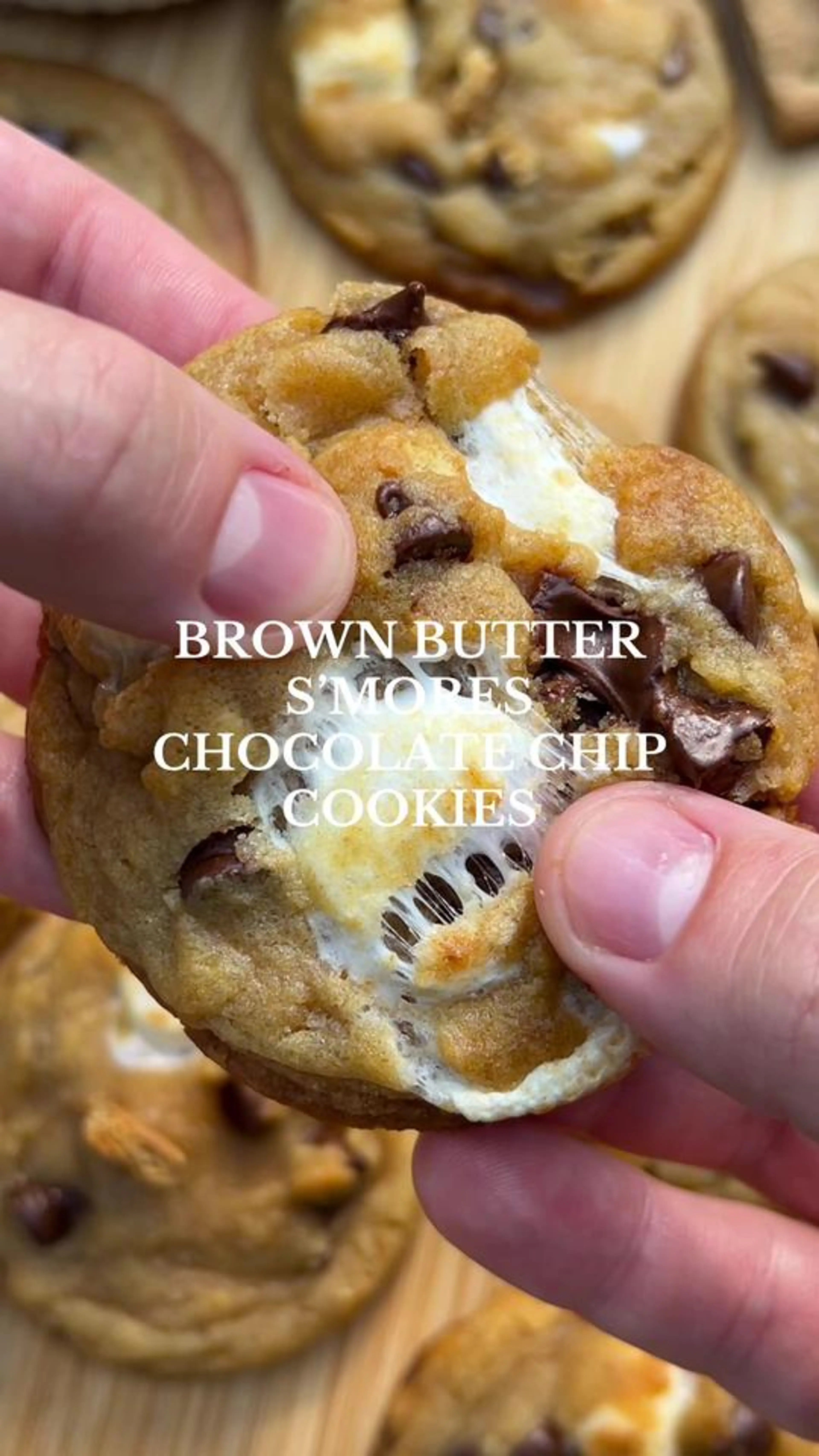 Brown Butter Smores Chocolate Chip Cookies