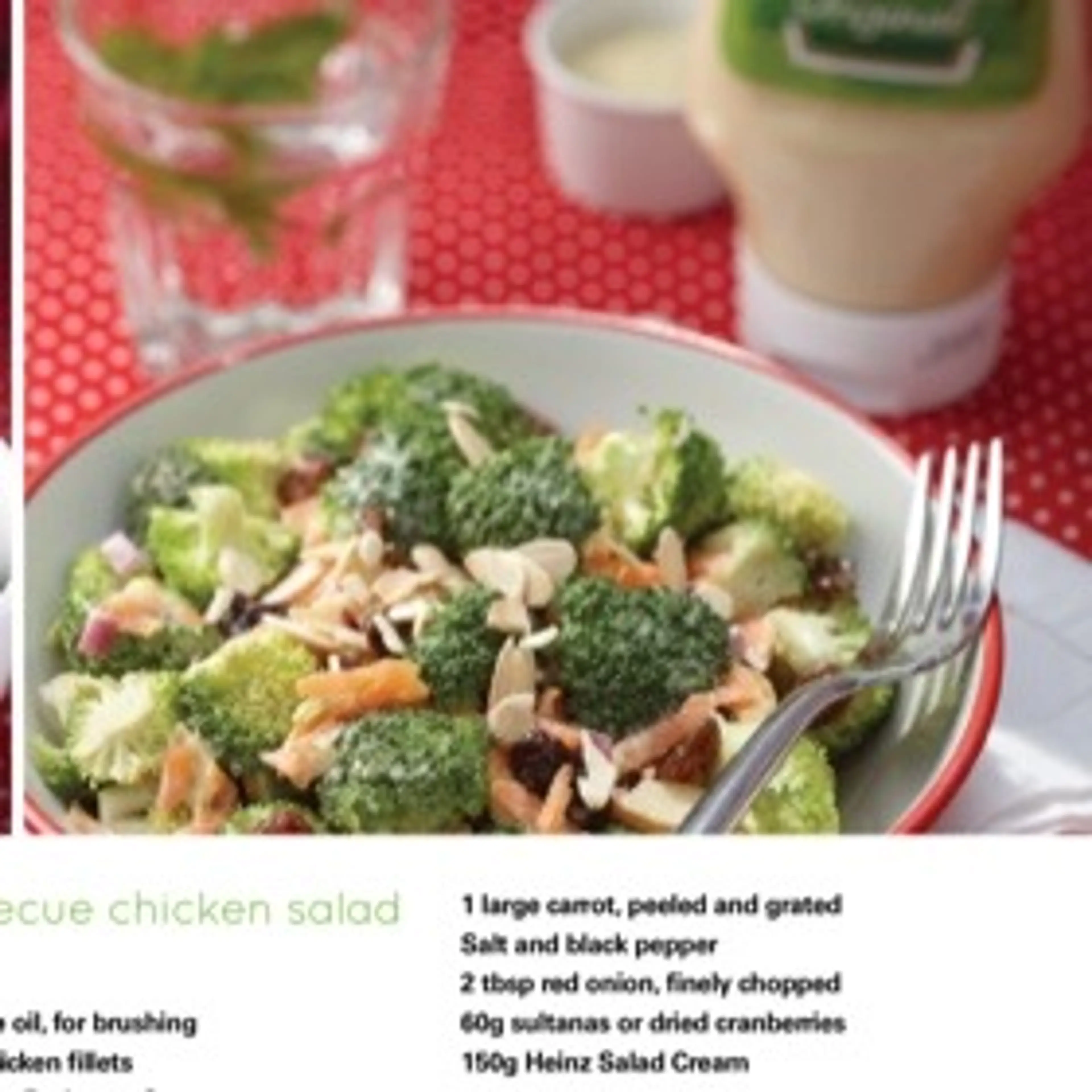 Barbecue chicken salad