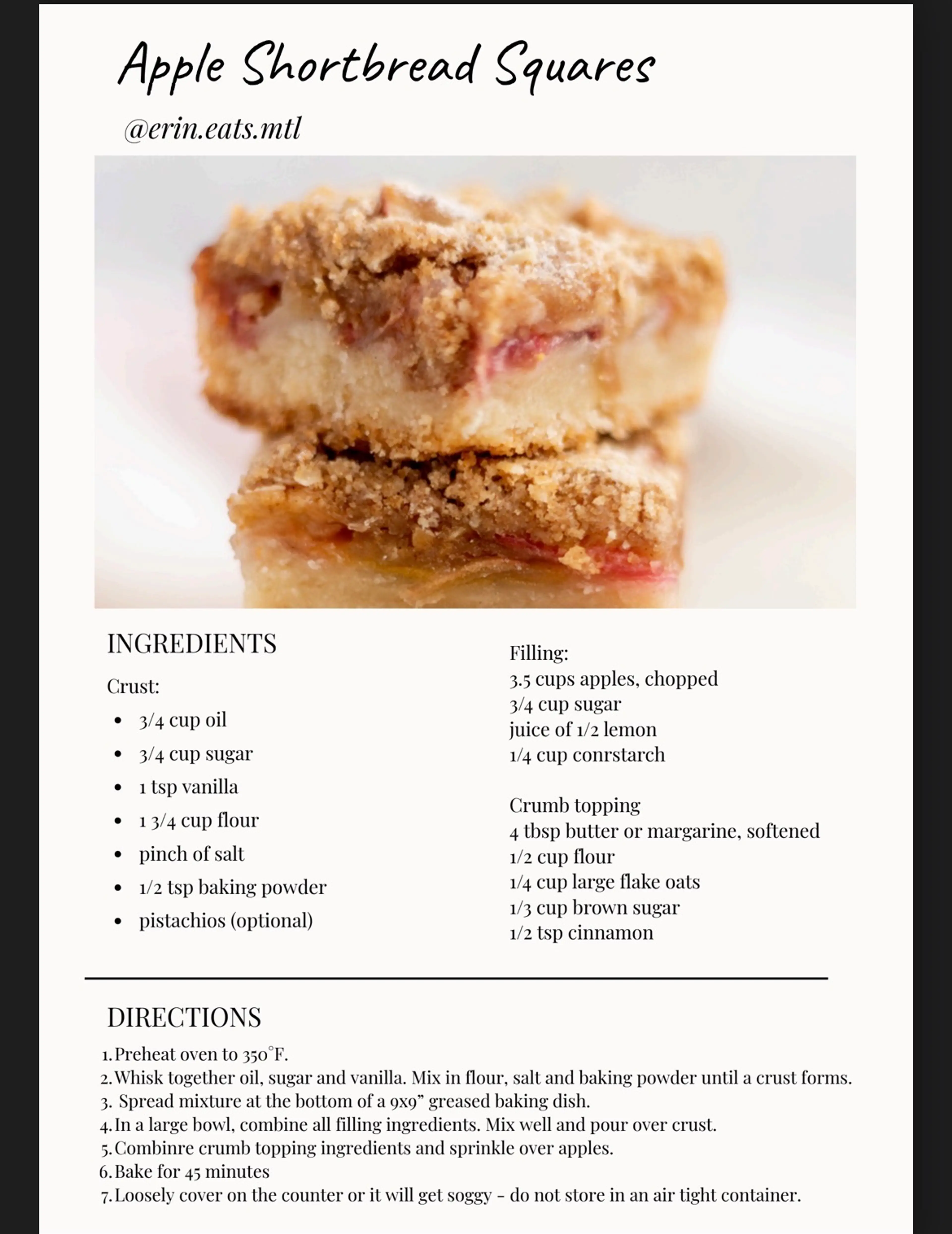 Apple Shortbread Squares @erin.eats.mtl