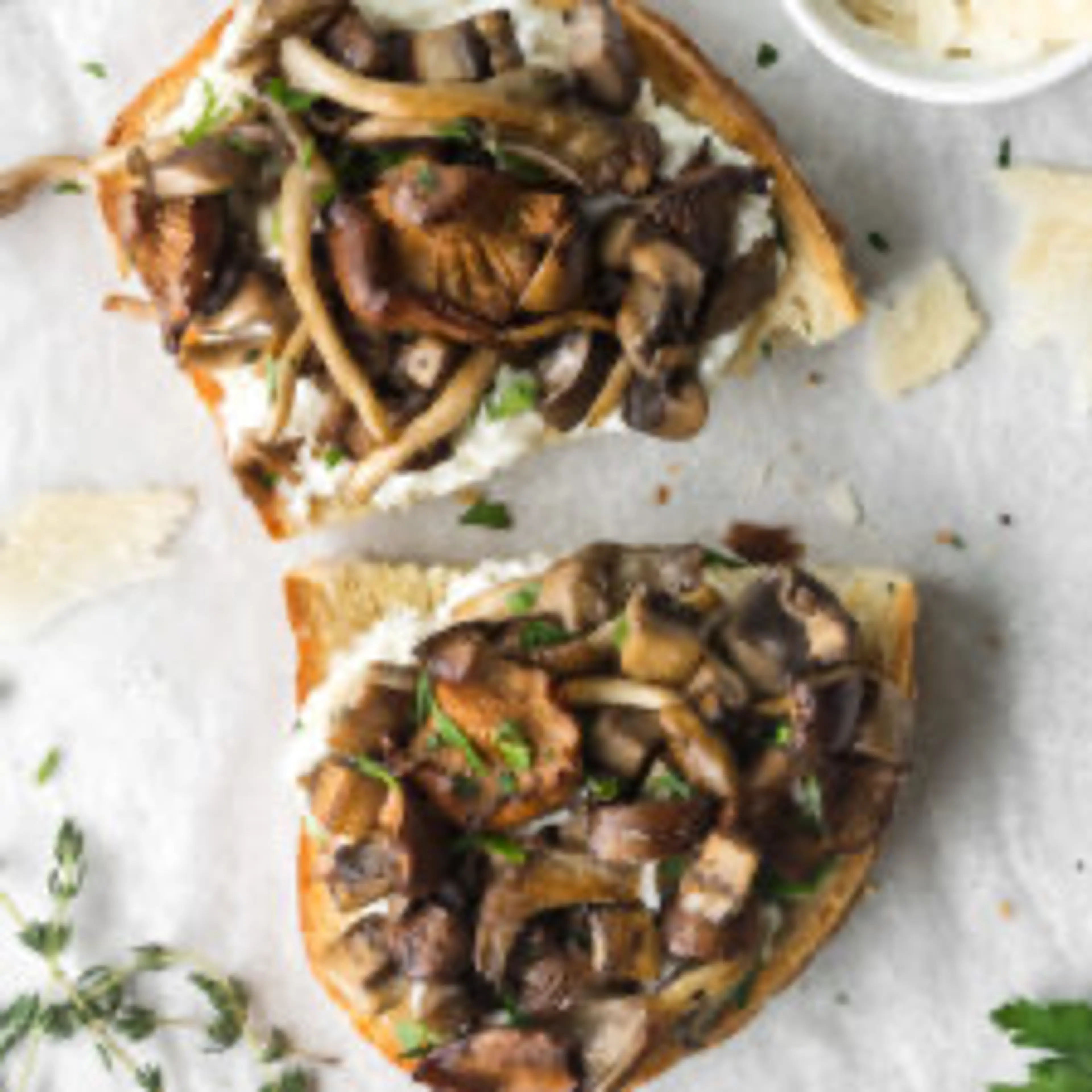 wild mushroom toast