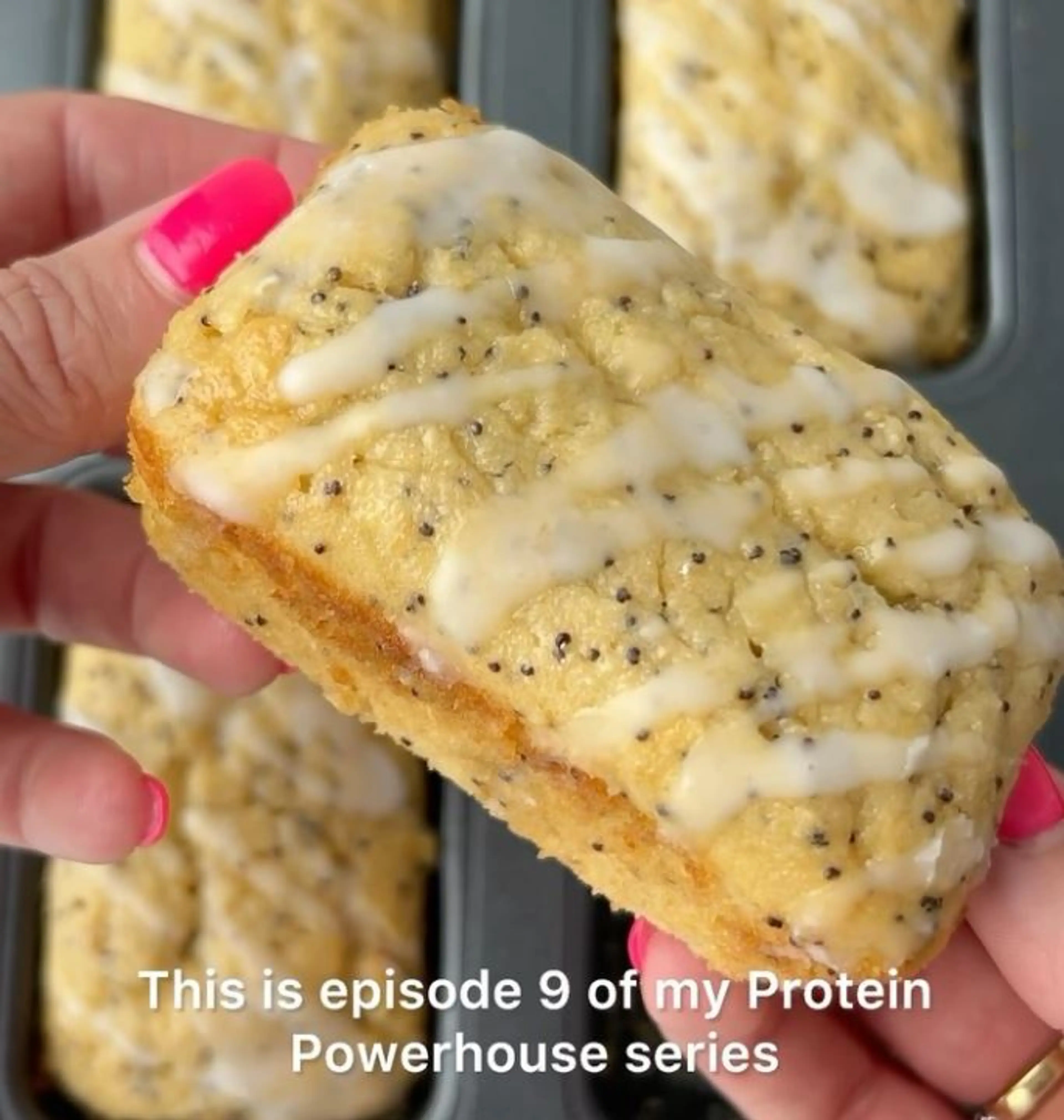 Lemon Poppyseed Protein Loaves