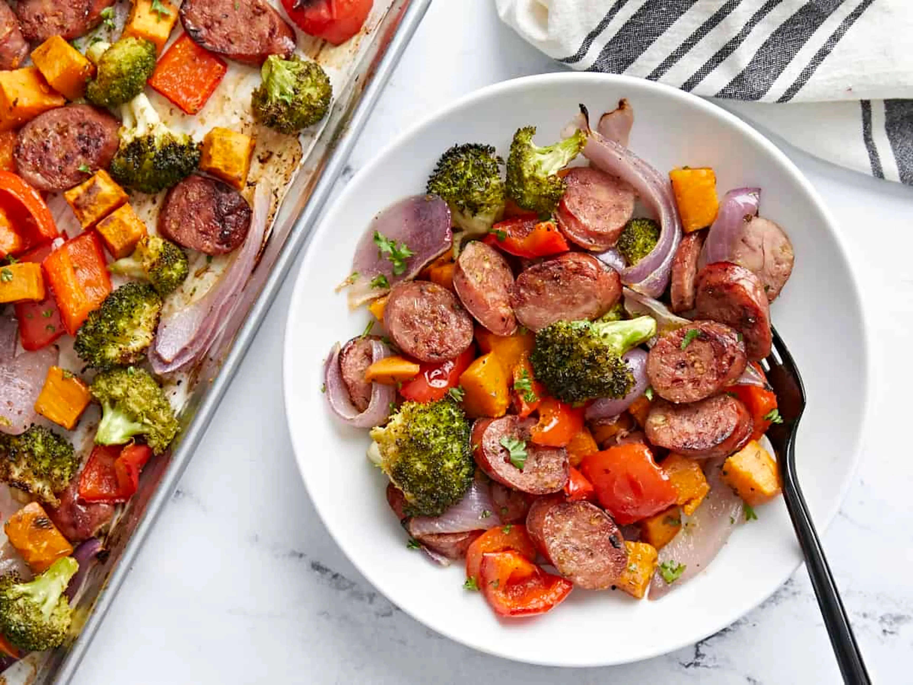 Sheet Pan Sausage Dinner