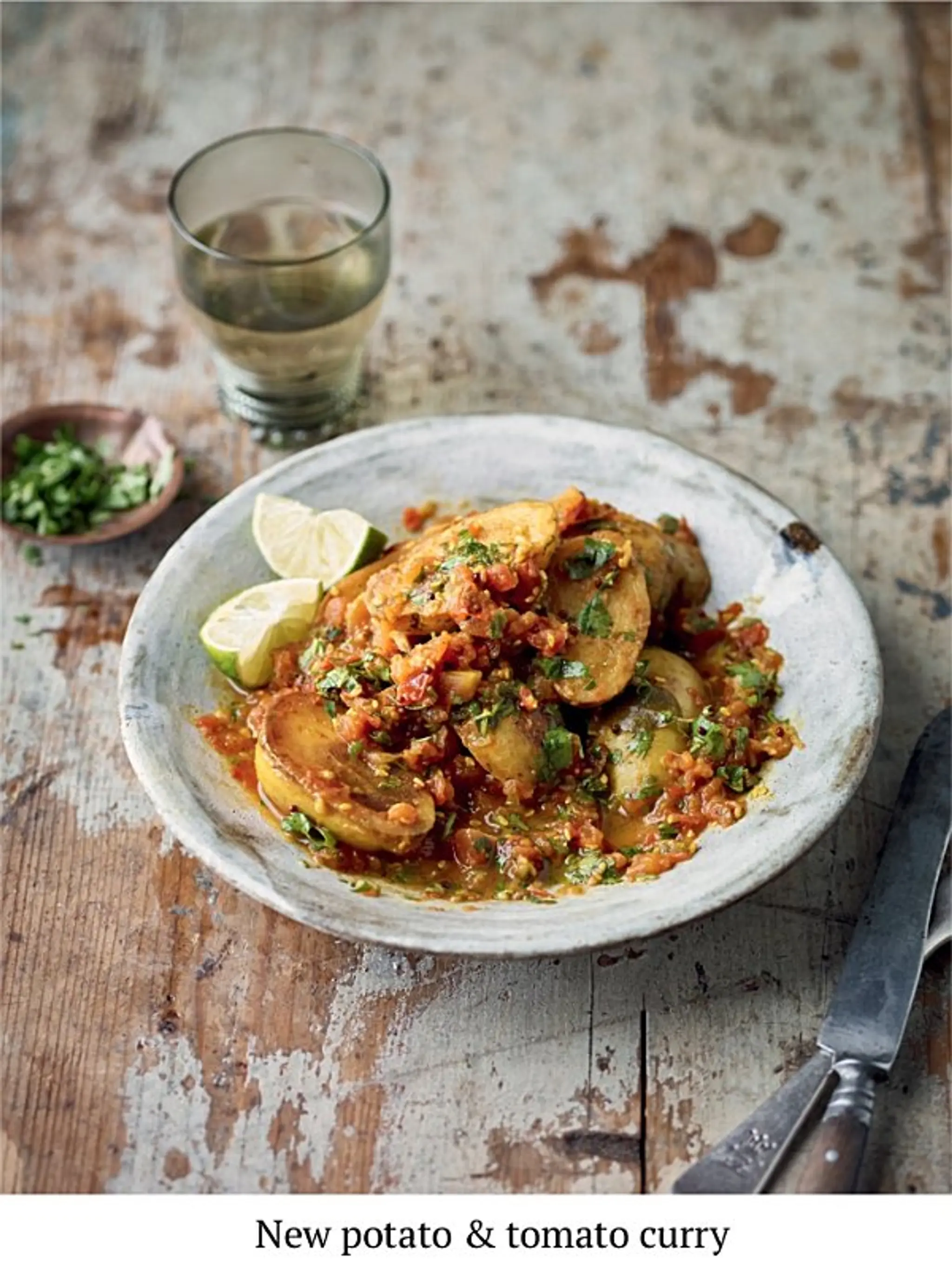 New potato & tomato curry