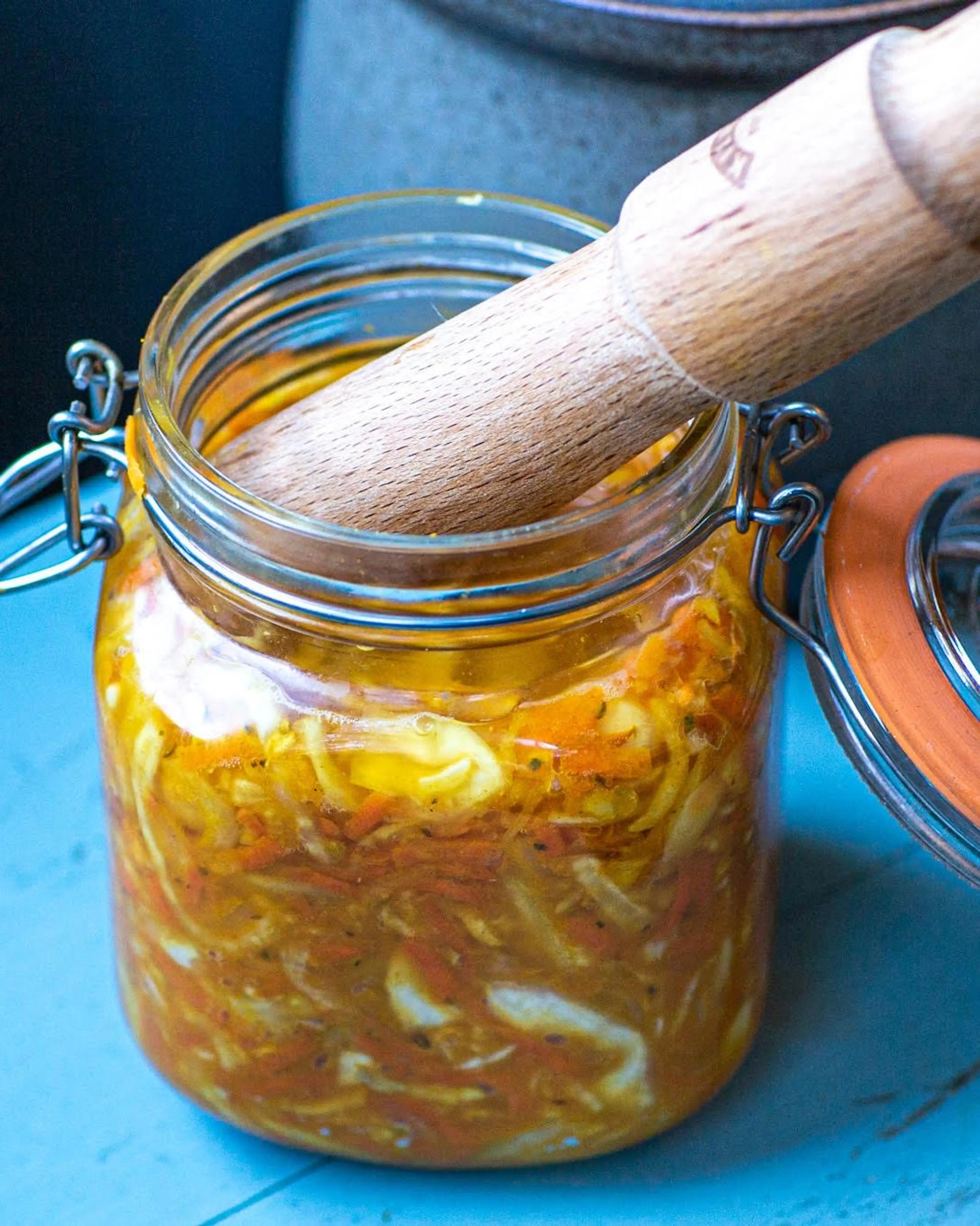 Kühlschrankplünderung Sauerkraut