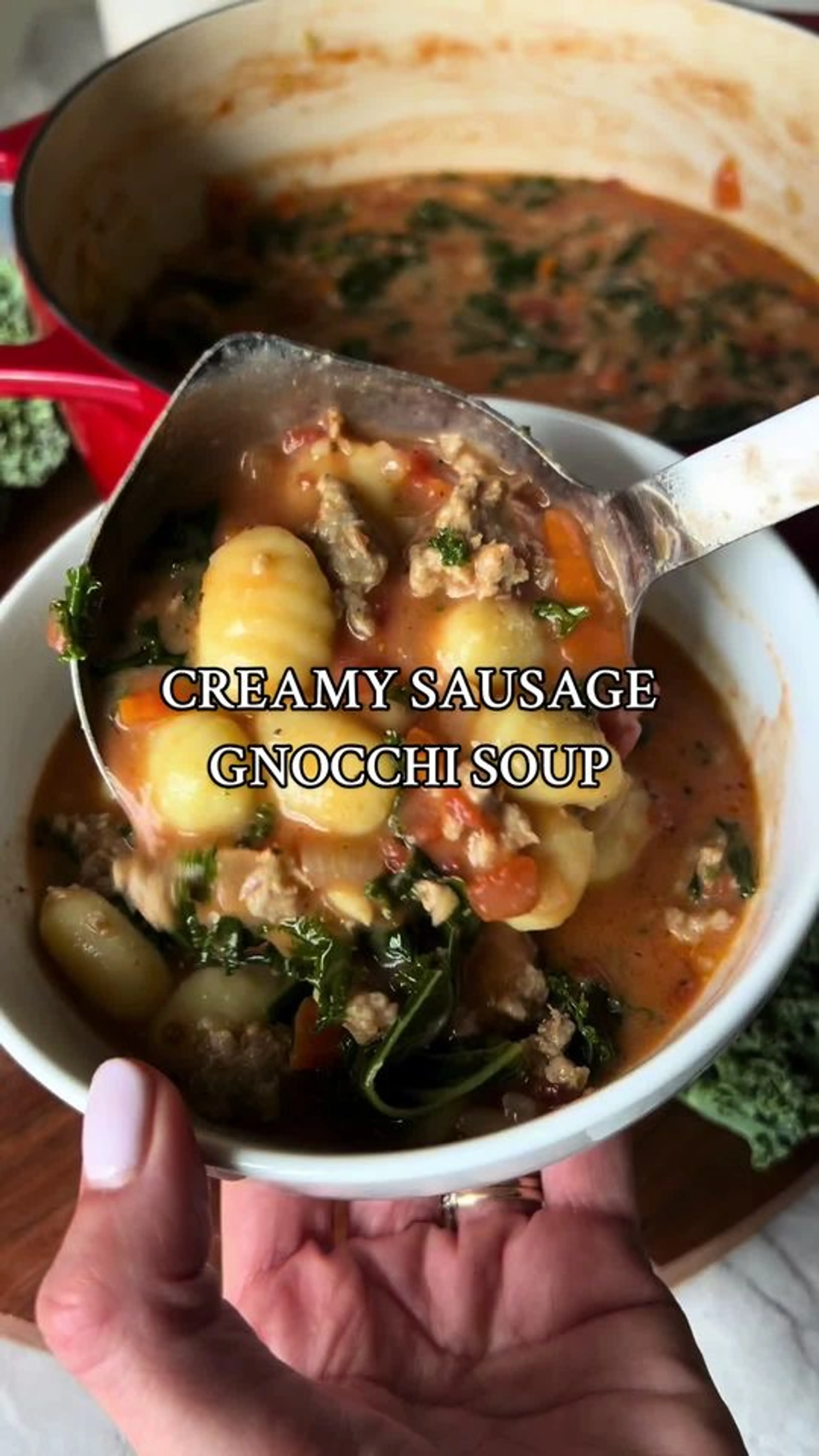 Creamy Sausage Gnocchi Soup