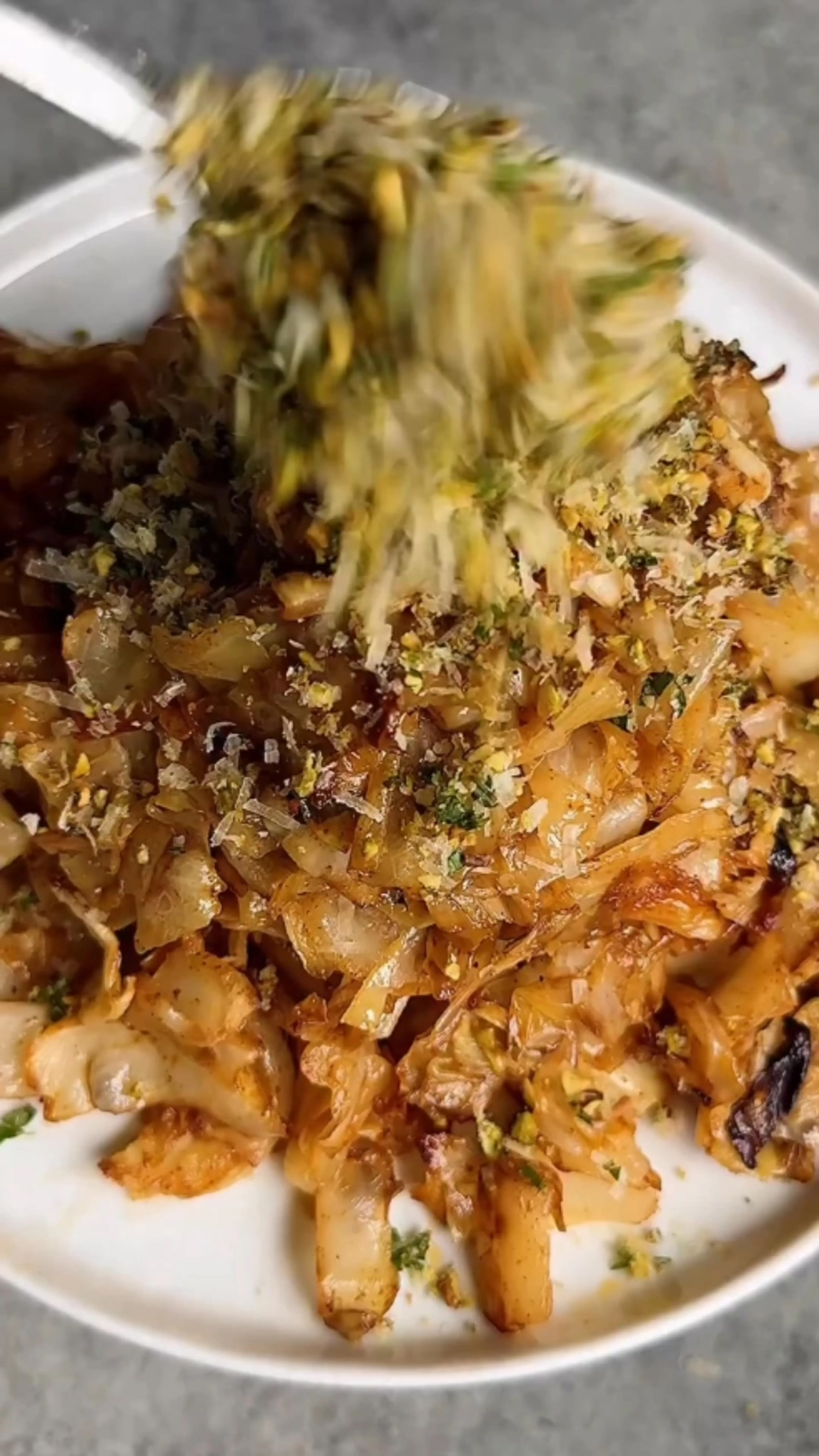 Roasted Cabbage Salad with Pistachio-parmesan Crunch! Litera