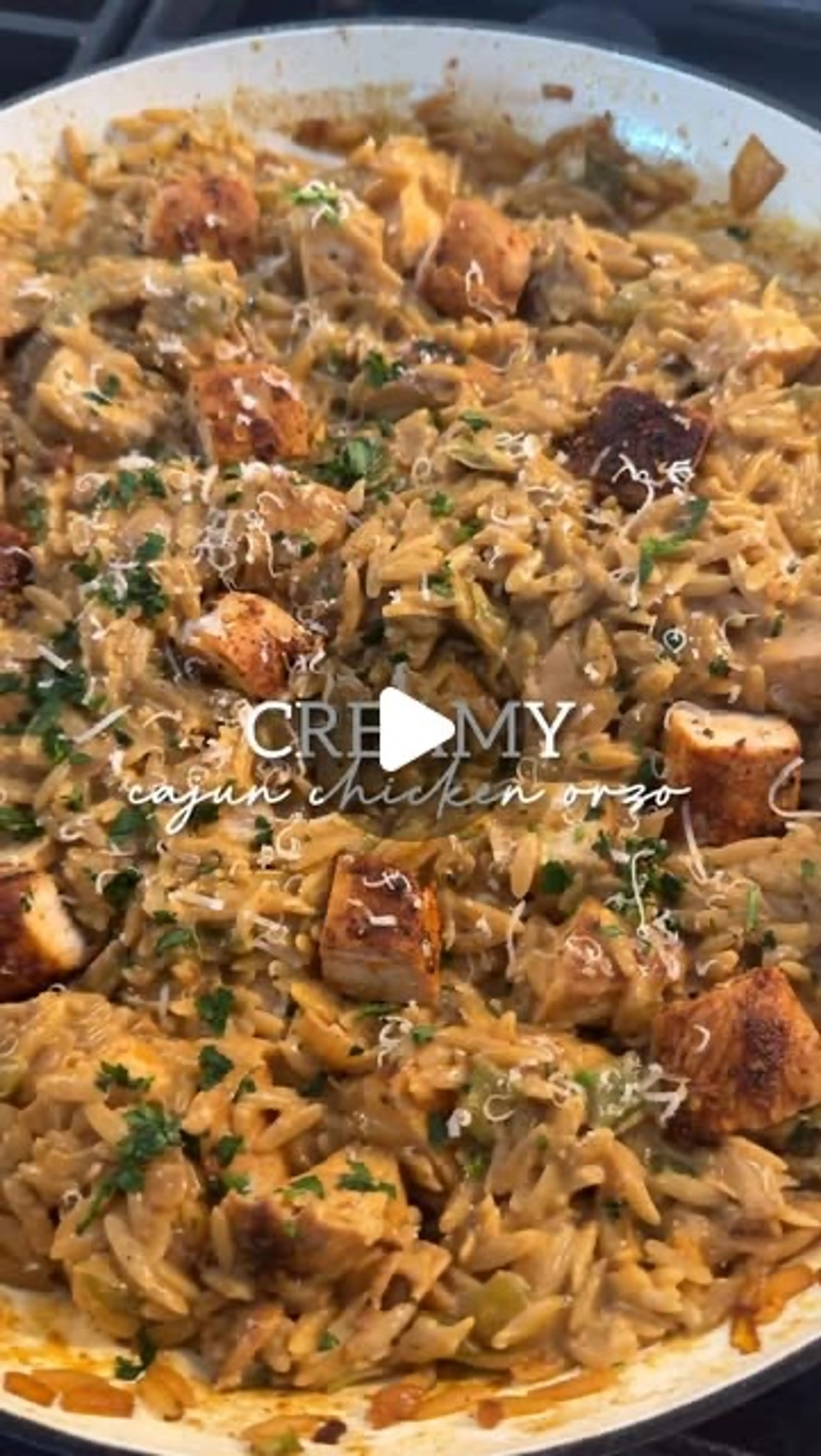 Cajun Boursin Chicken Orzo