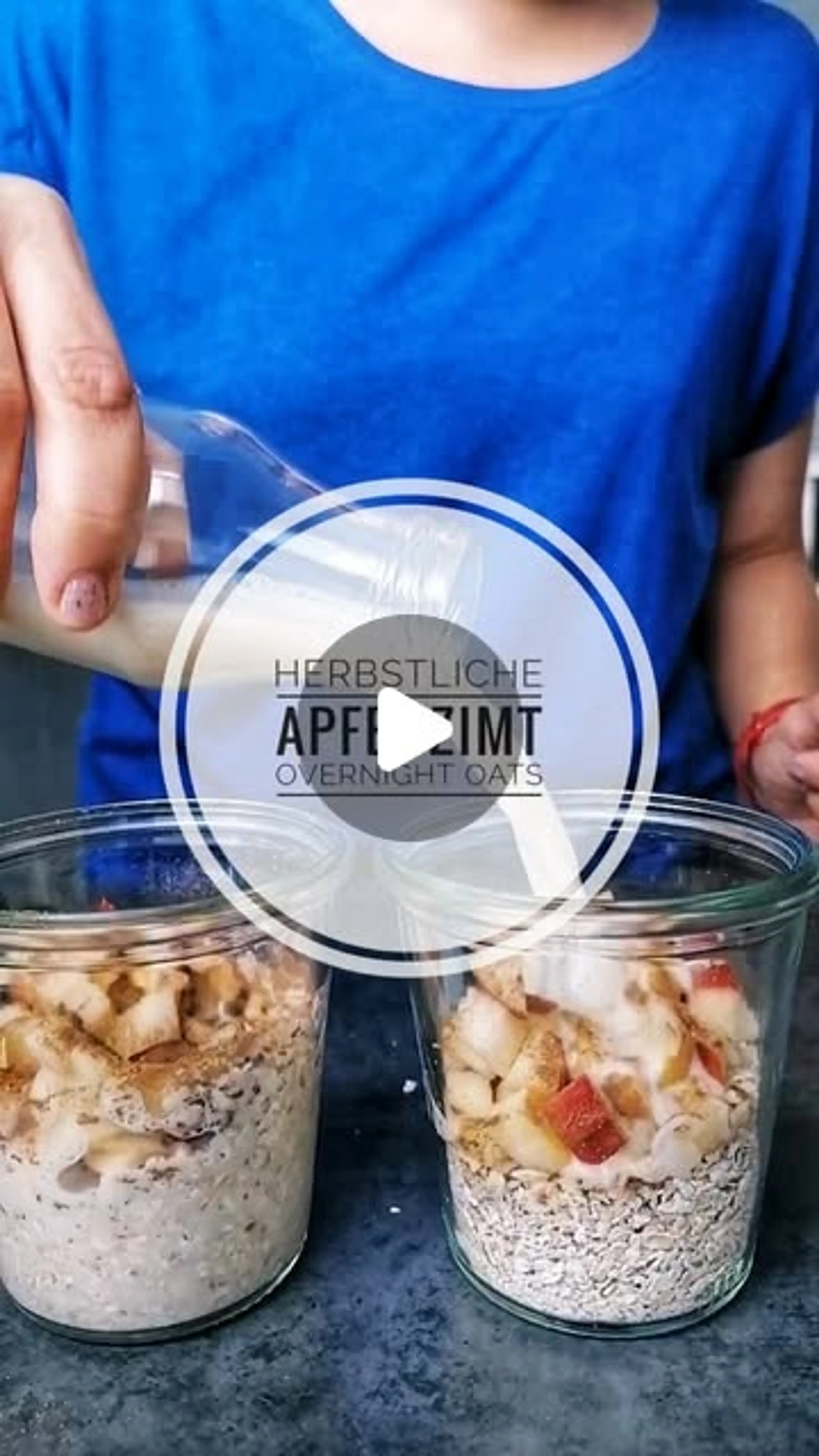 Apfel-Zimt overnight Oats