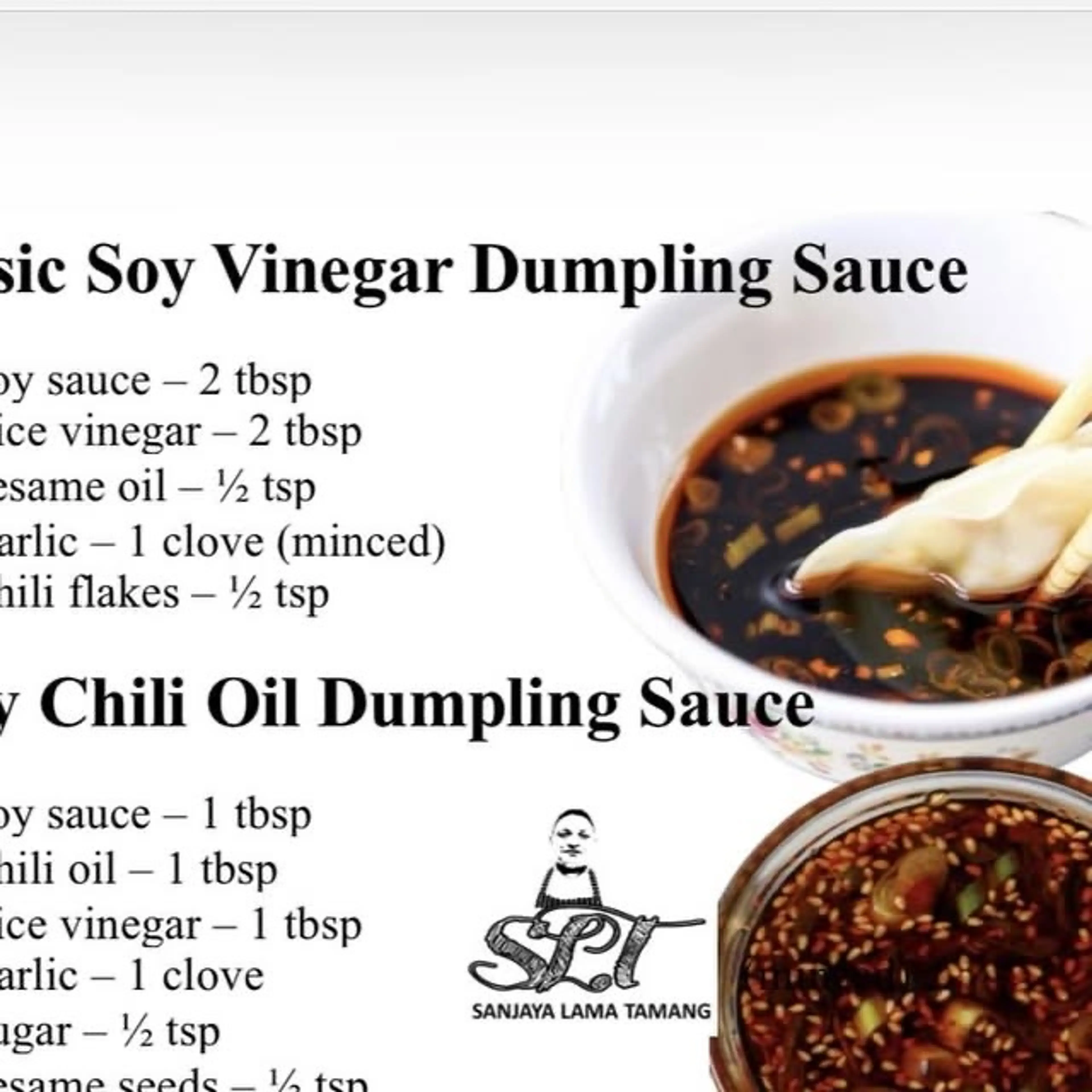 Classic Dumpling Dipping Sauces Commonly Served with Gyoza,