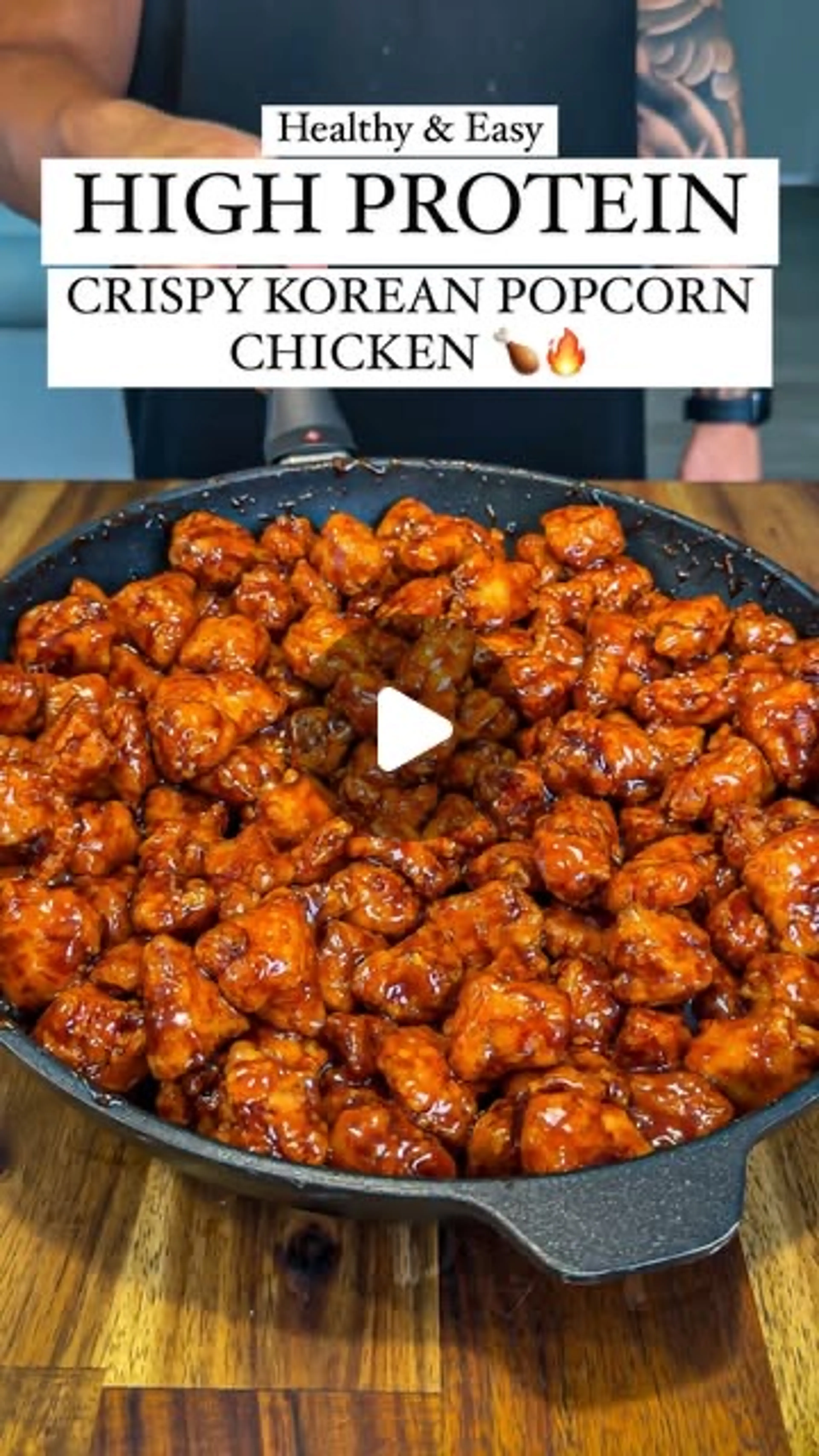 High Protein Crispy Korean Popcorn Chicken