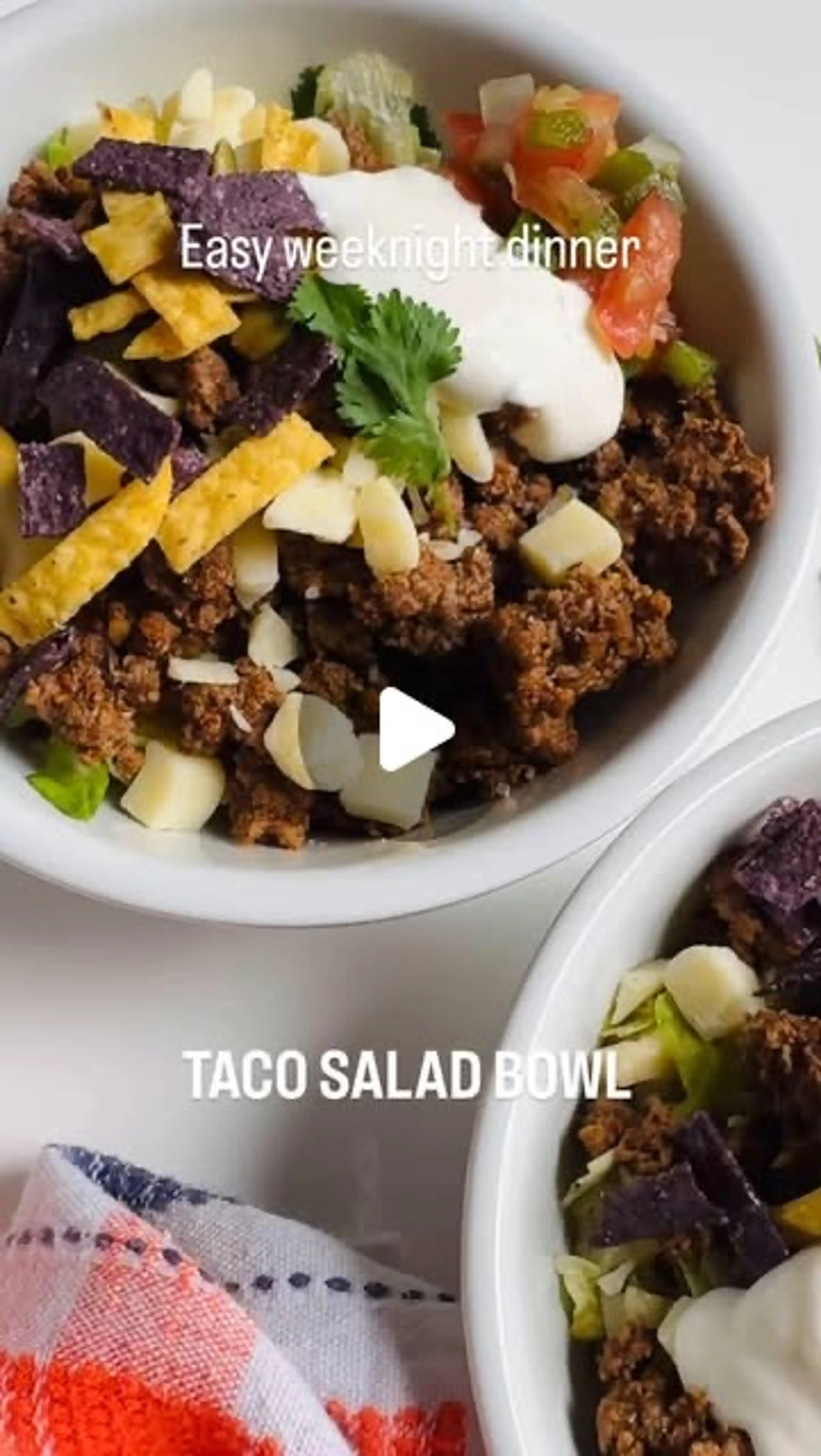 Taco Salad Bowl for Dinner!