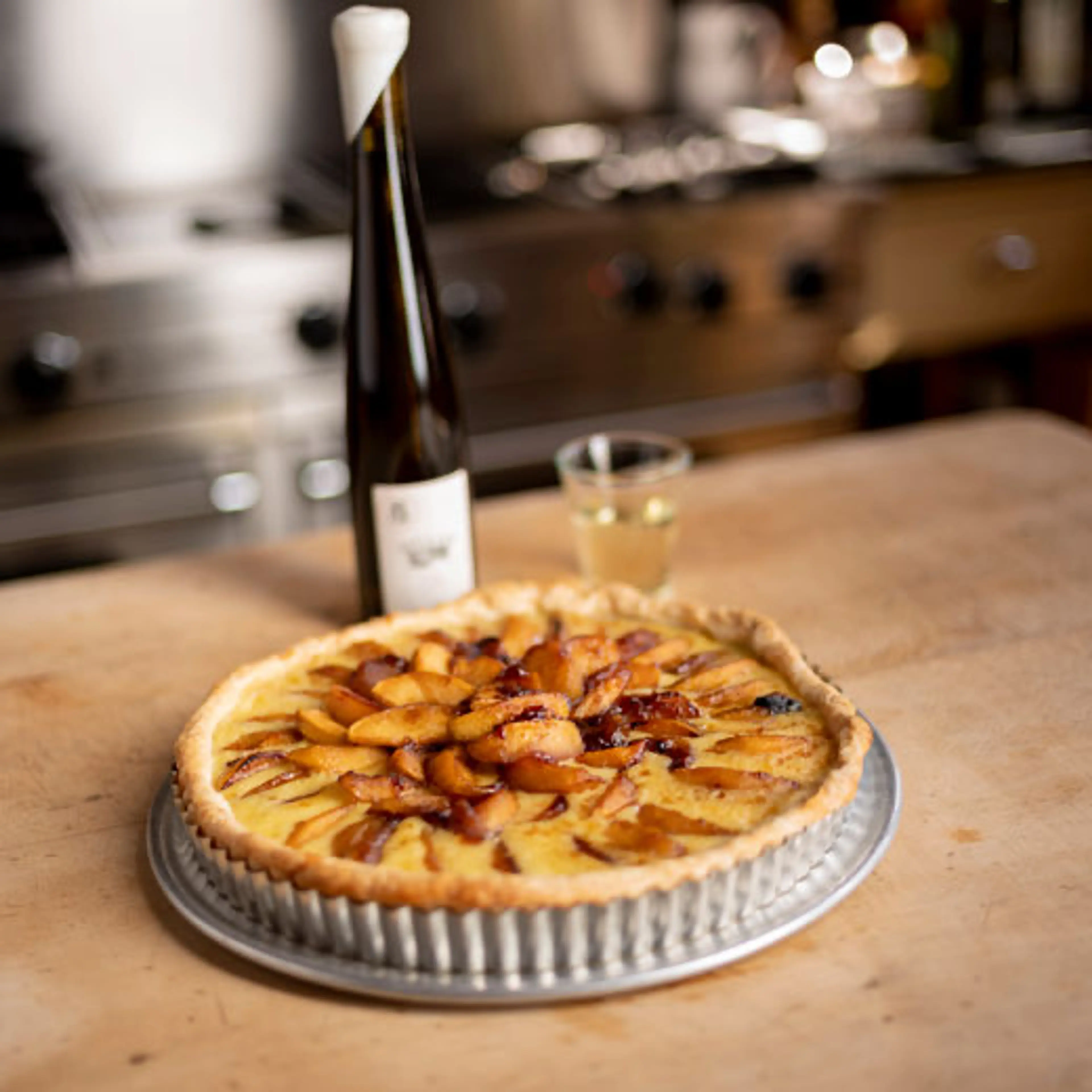 Caramel Apple Custard Tart