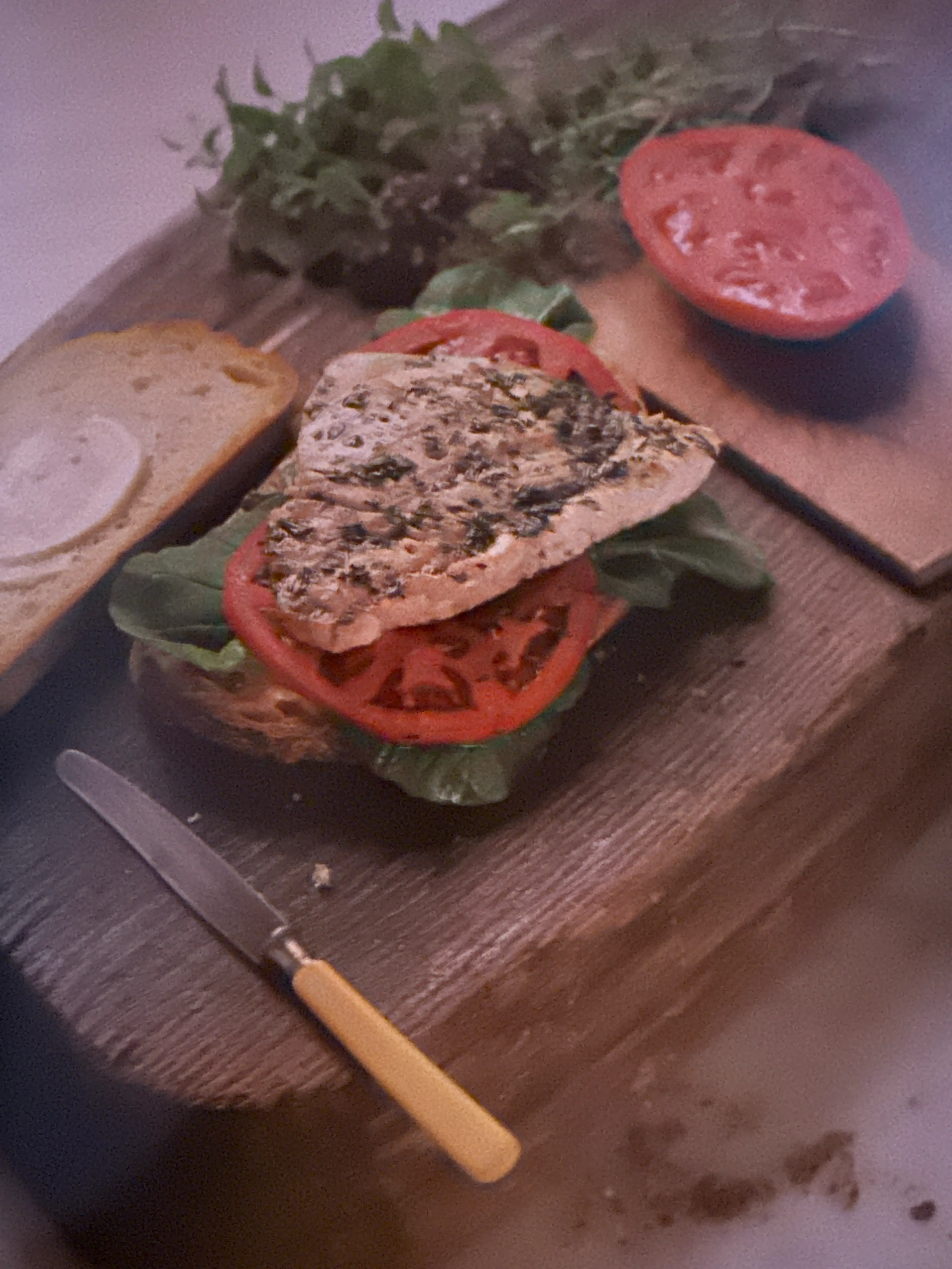 Swordfish and Arugula Panini