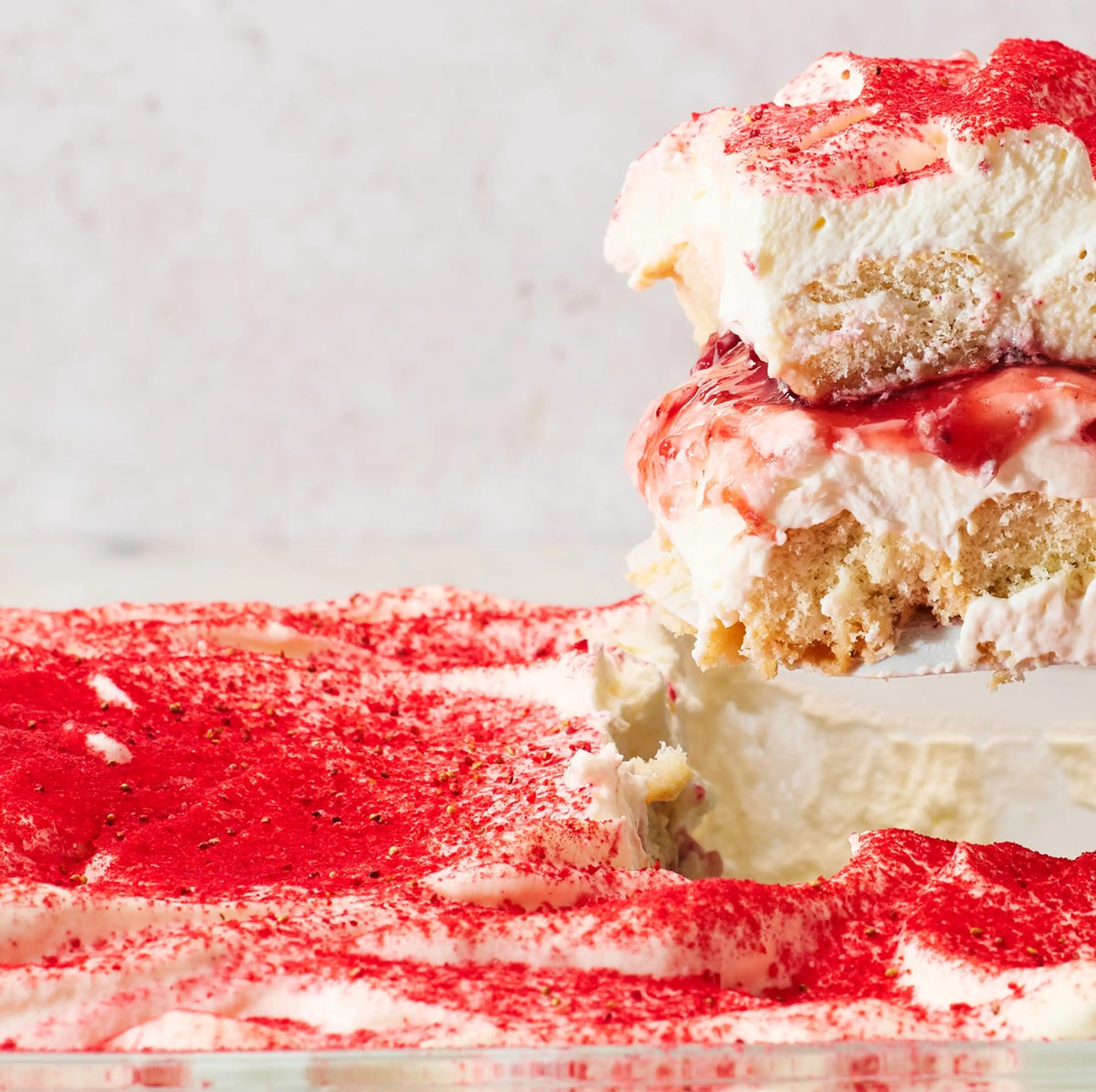 Strawberries & Cream Tiramisu
