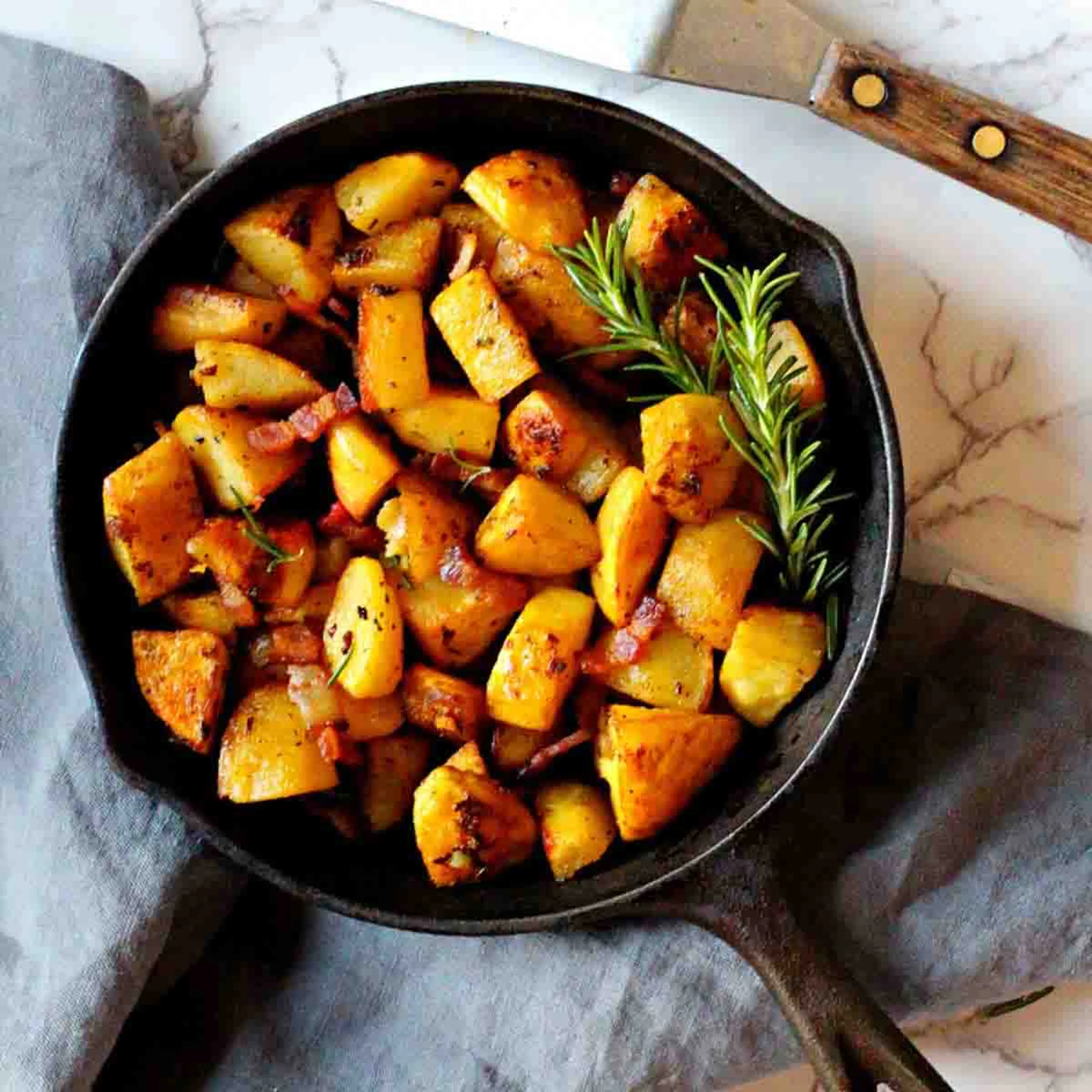 Savory Cast Iron Skillet Potatoes