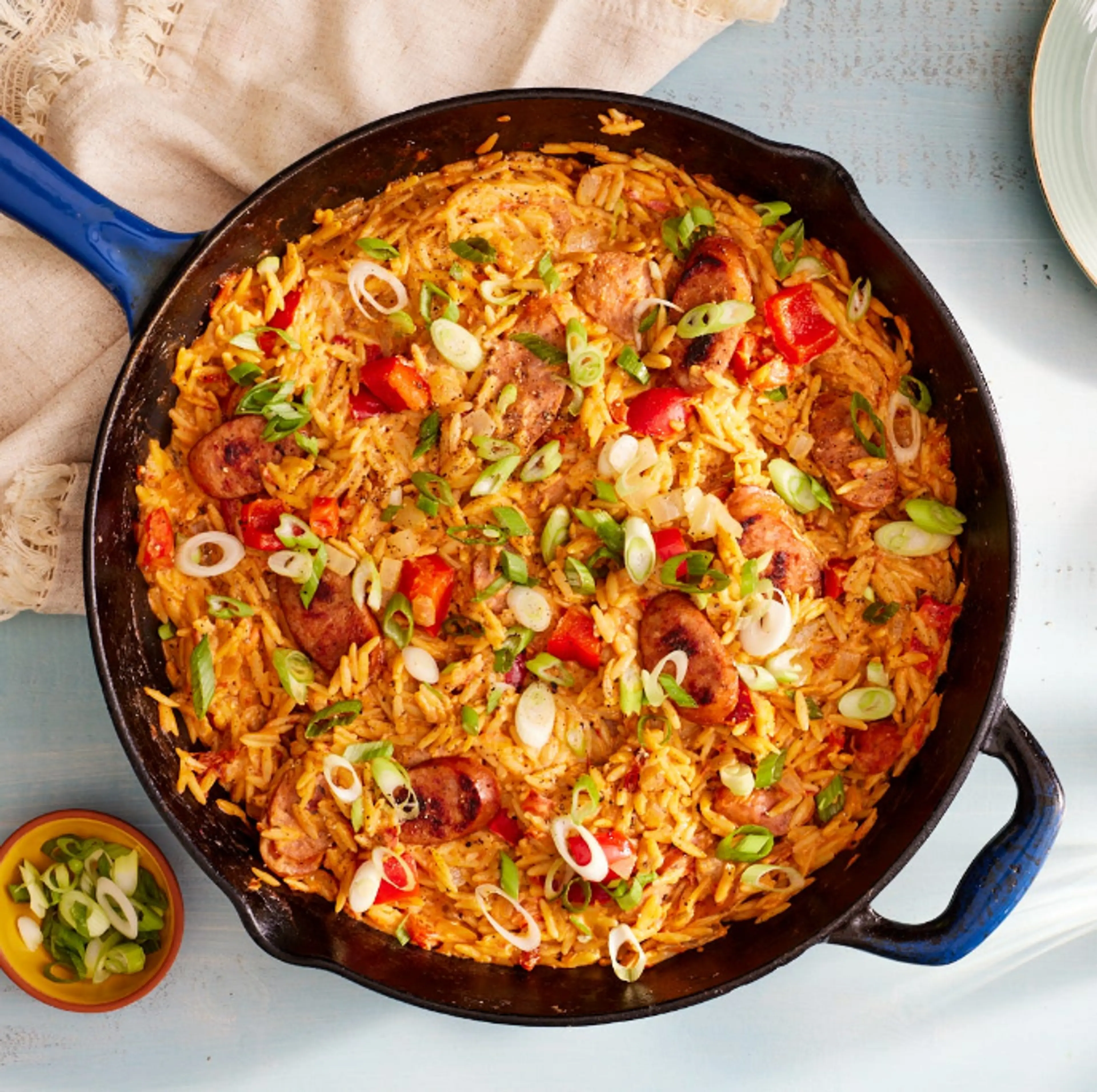 One-Pan Cajun Orzo with Sausage