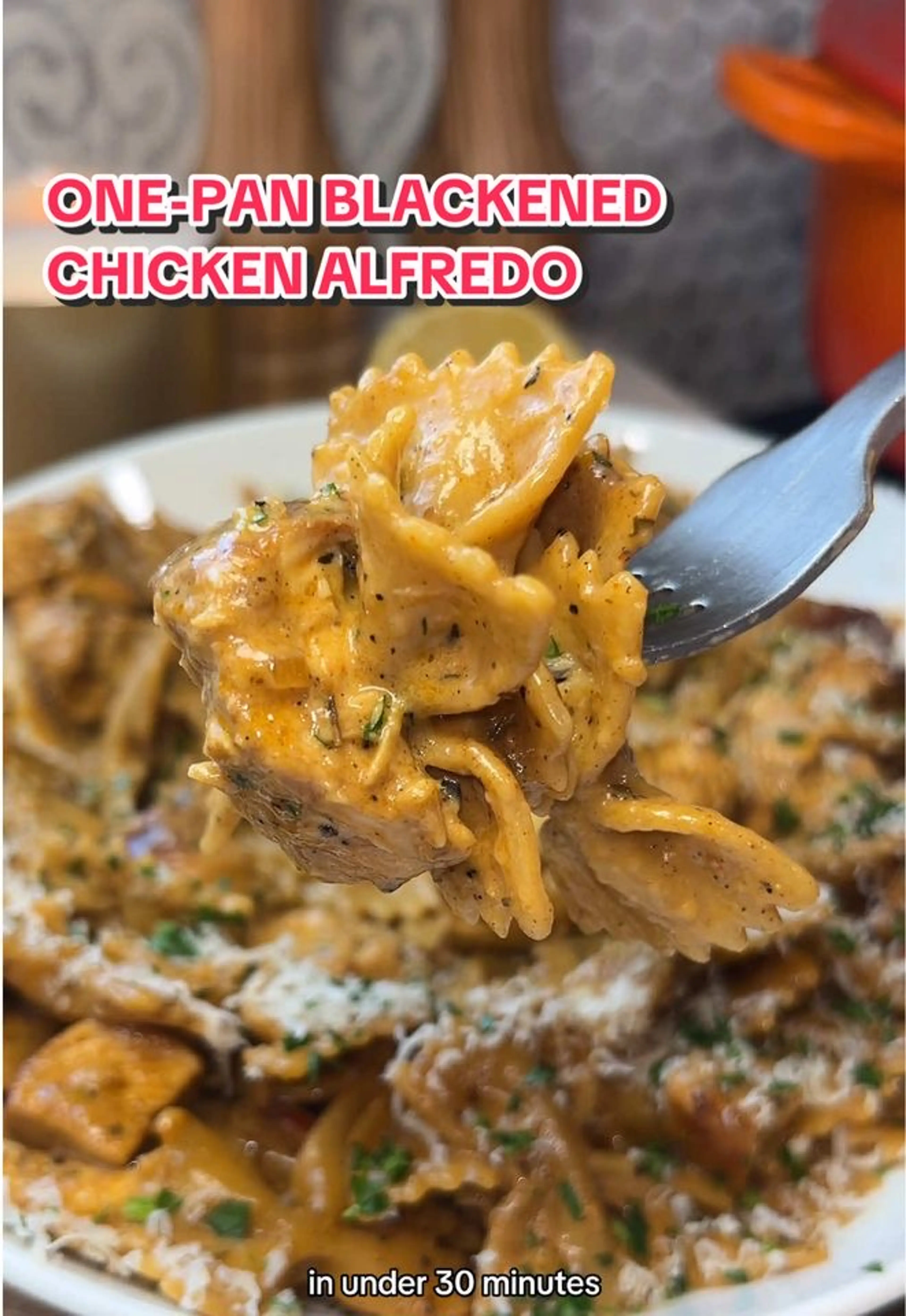 One-pan Blackened Chicken Alfredo