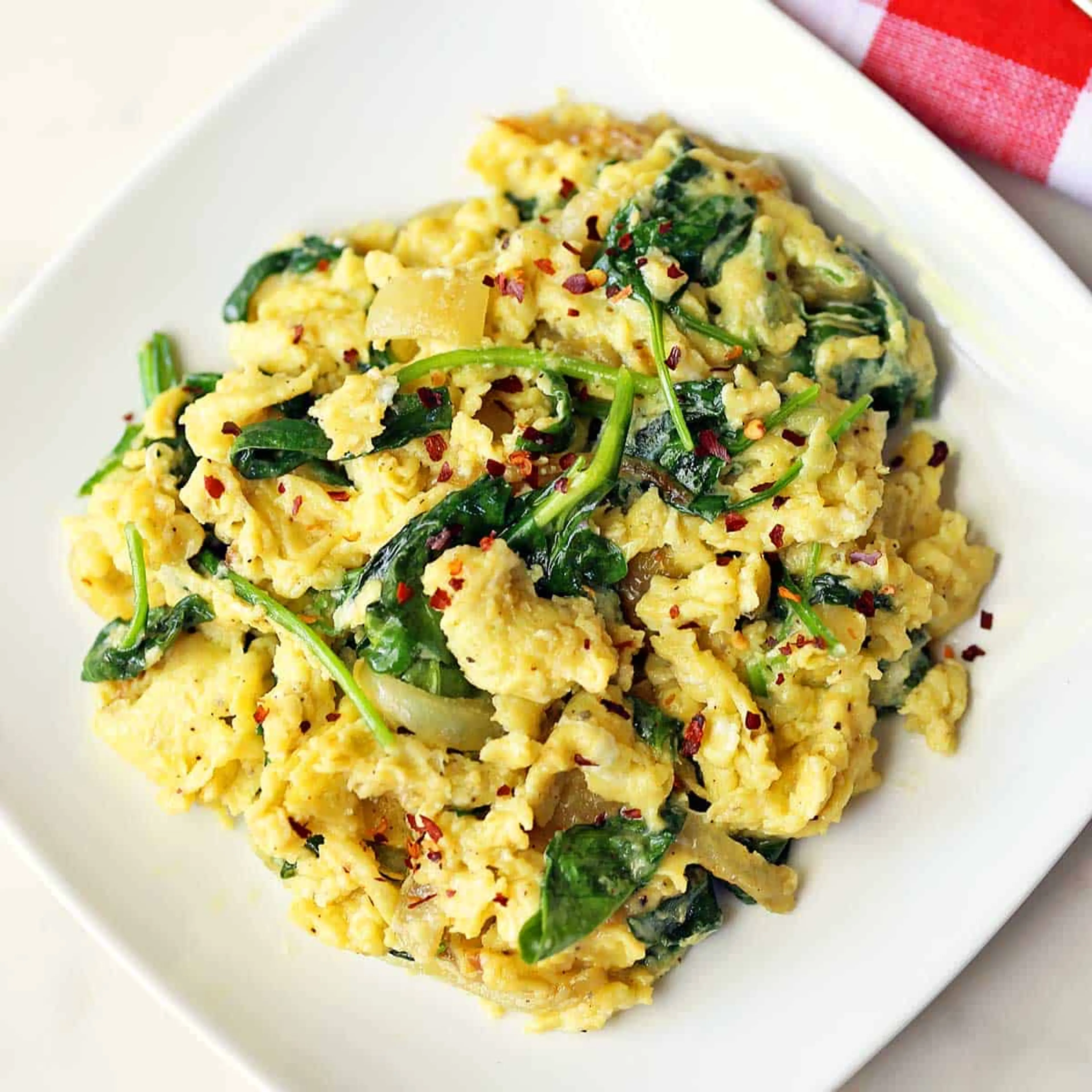 Scrambled Eggs With spinach