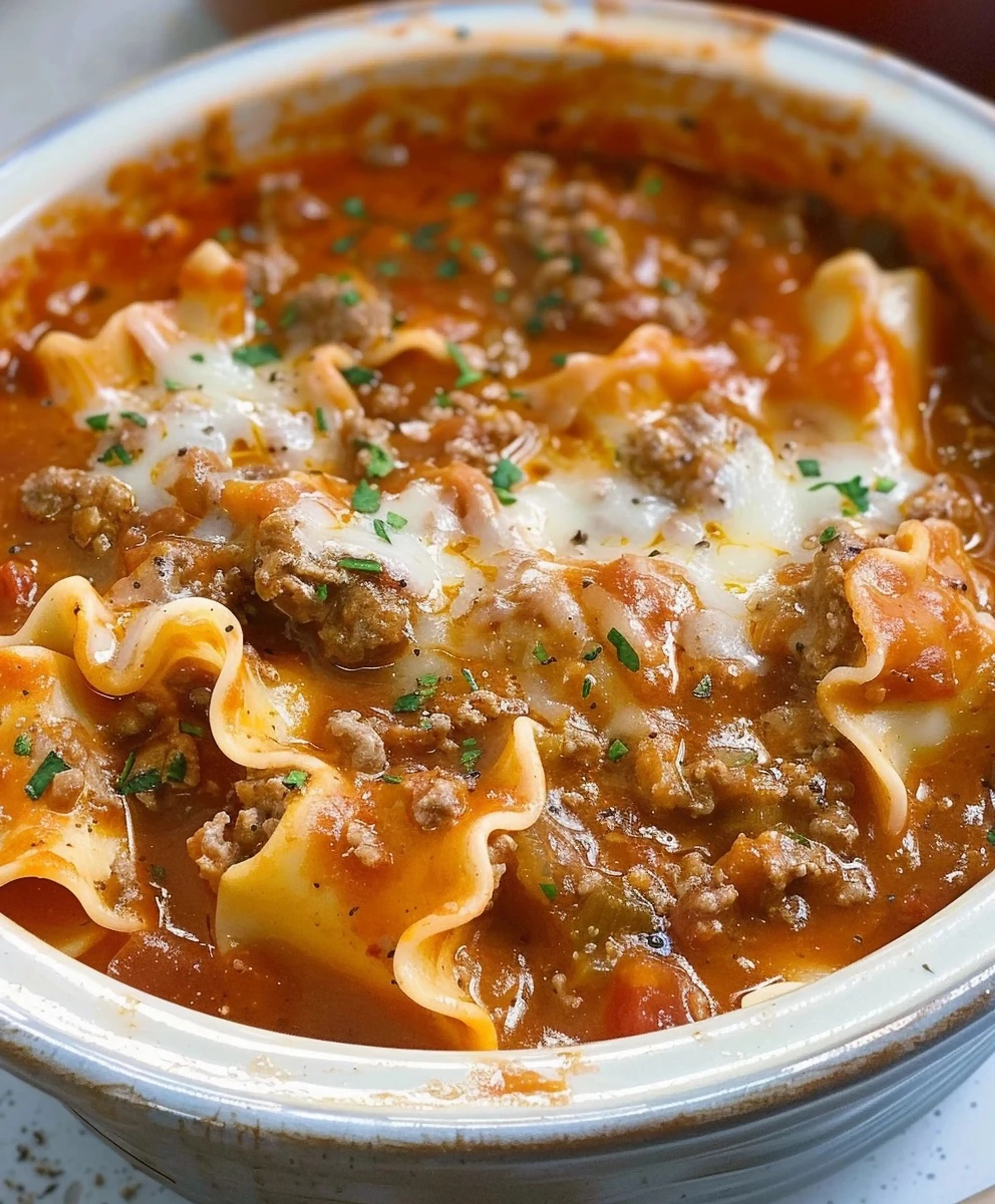 Crockpot Lasagna Soup