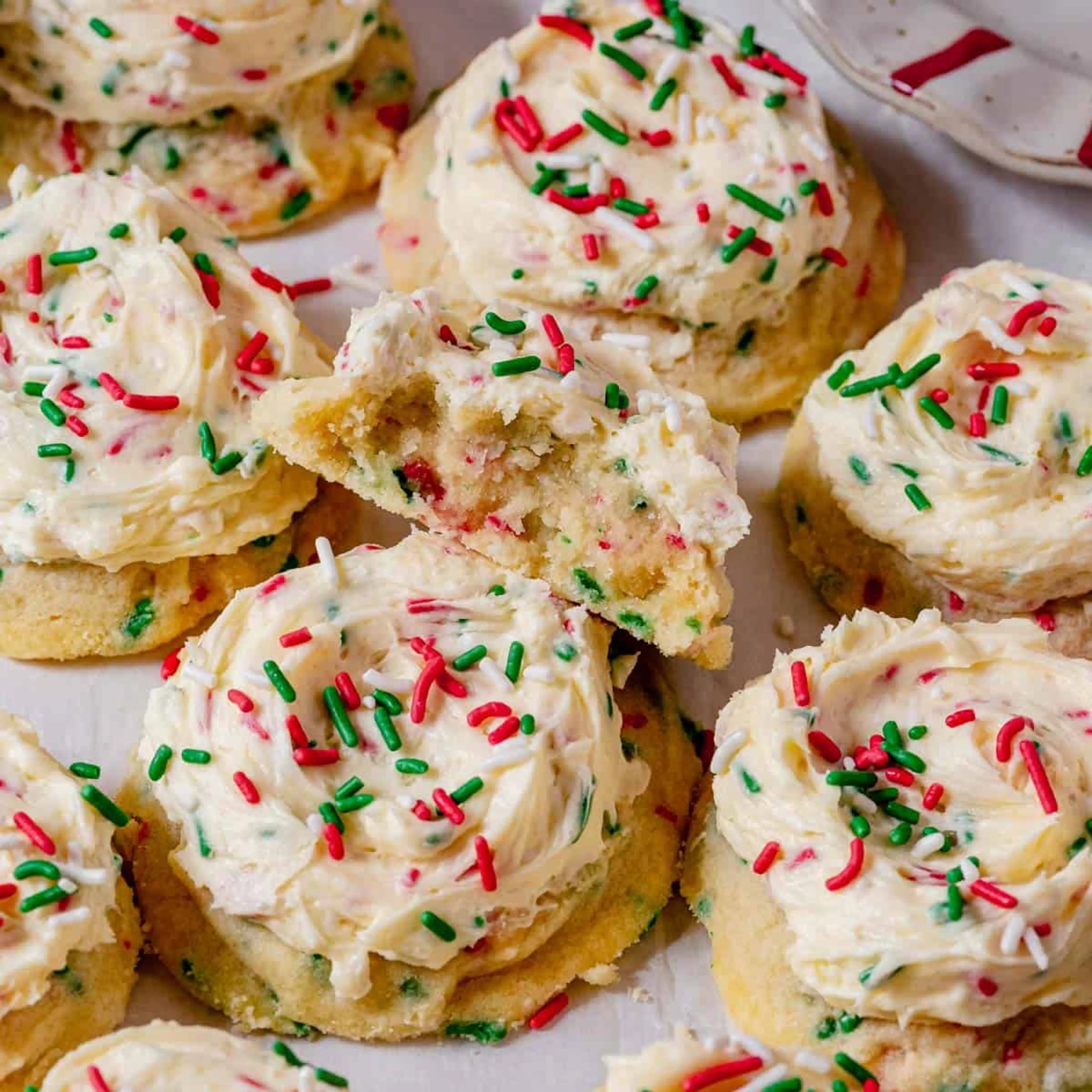 Soft Frosted Christmas Cookies