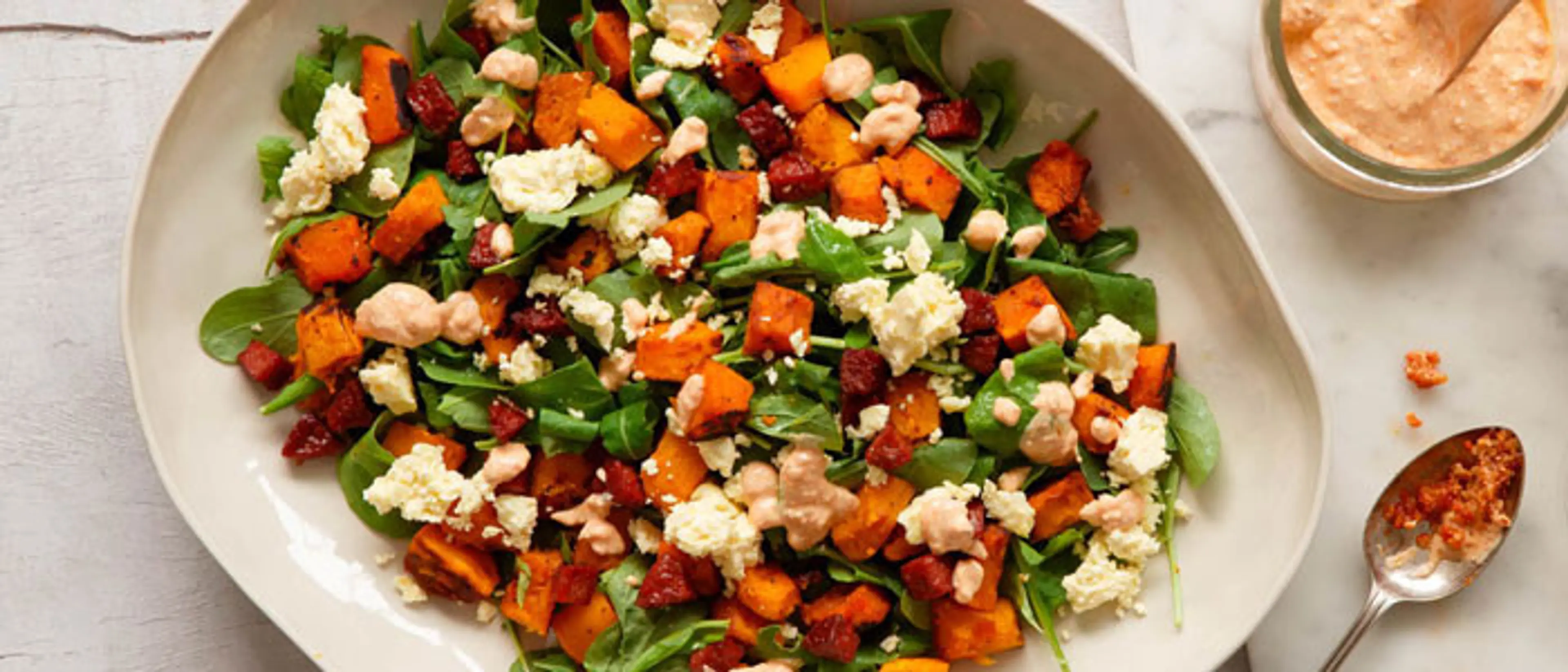 Roast Pumpkin & Sundried Tomato Salad