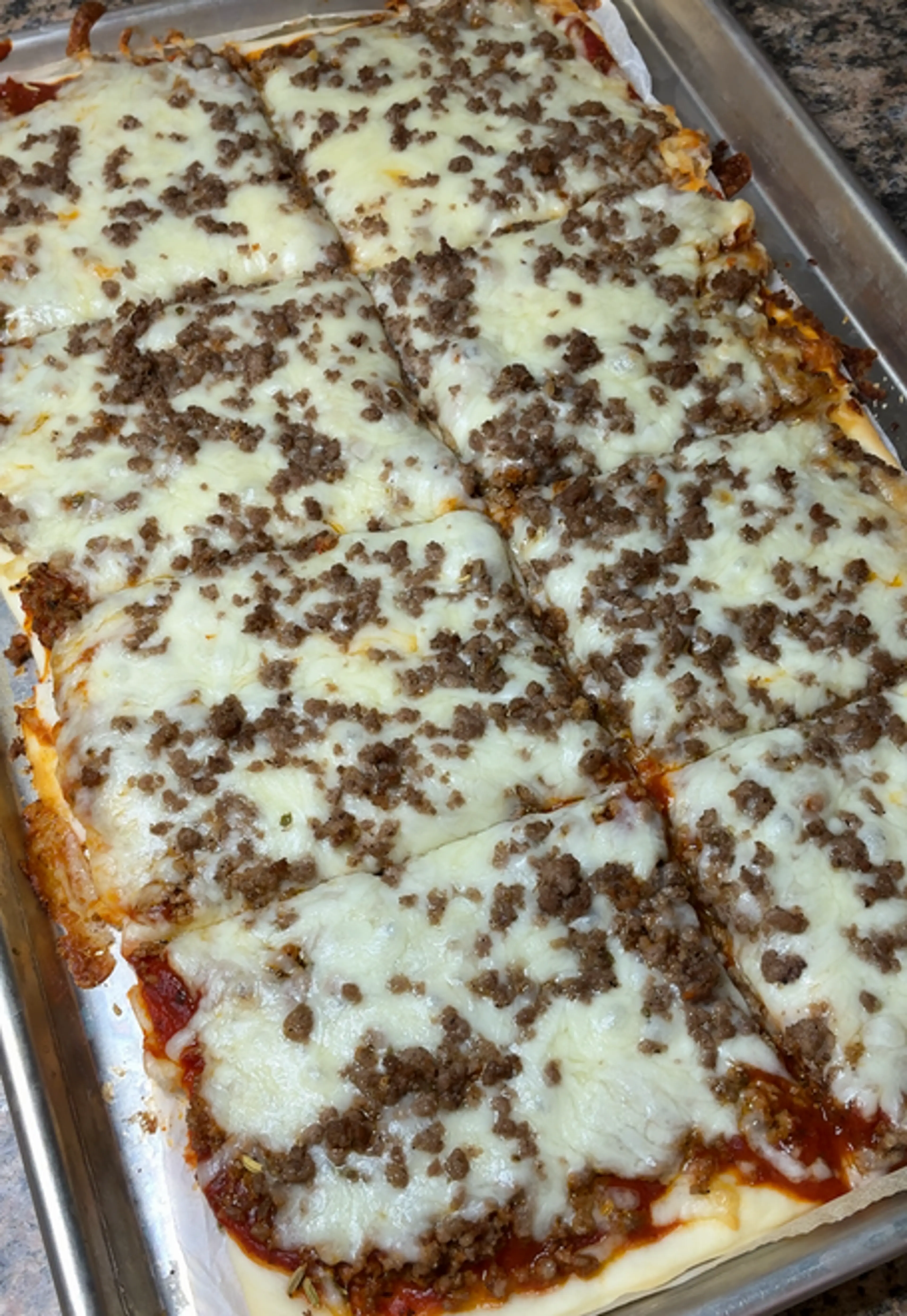 School Lunch Pizza
