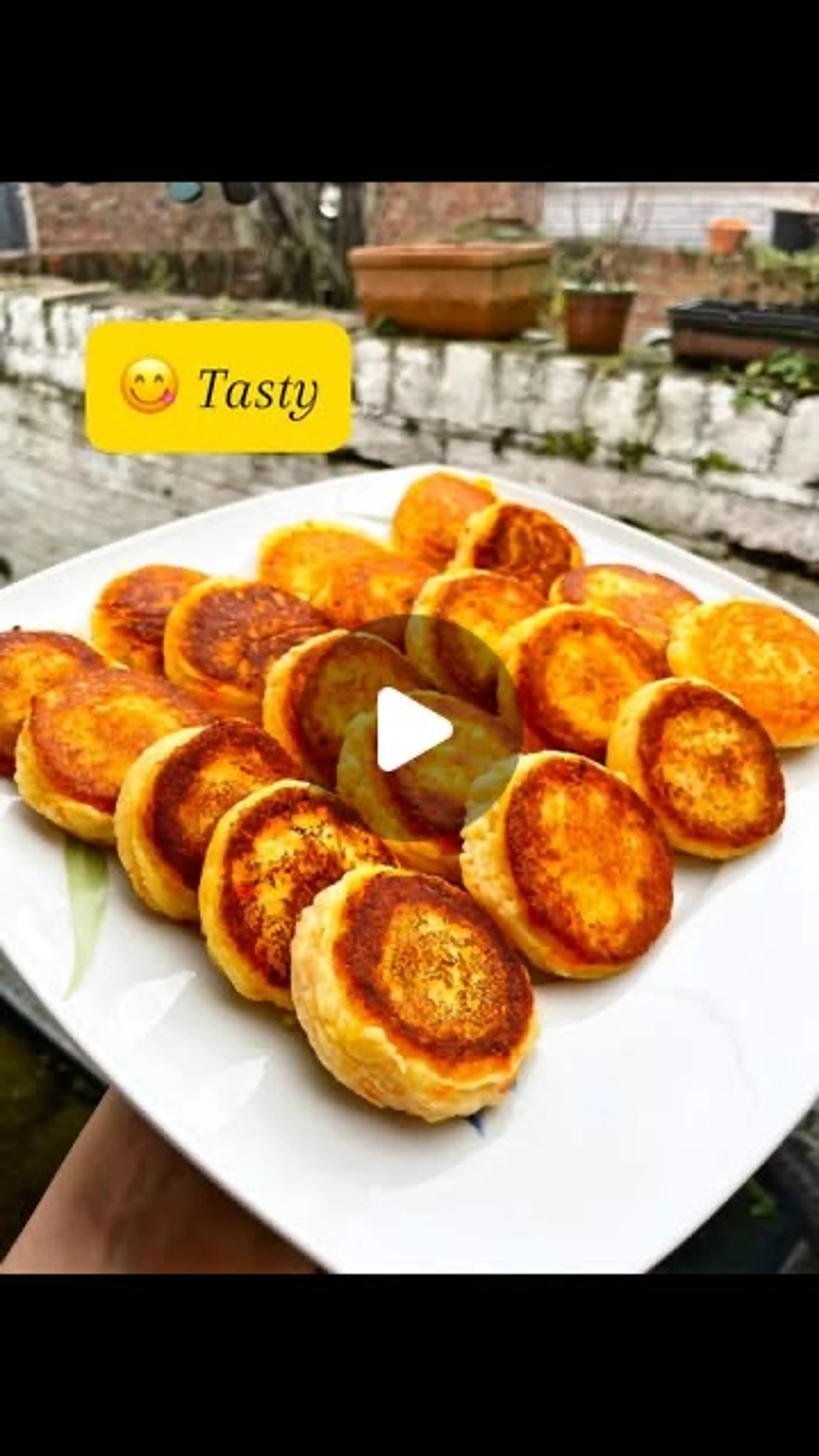 Fluffy Vegetable Pancakes (piped with a Pastry Bag