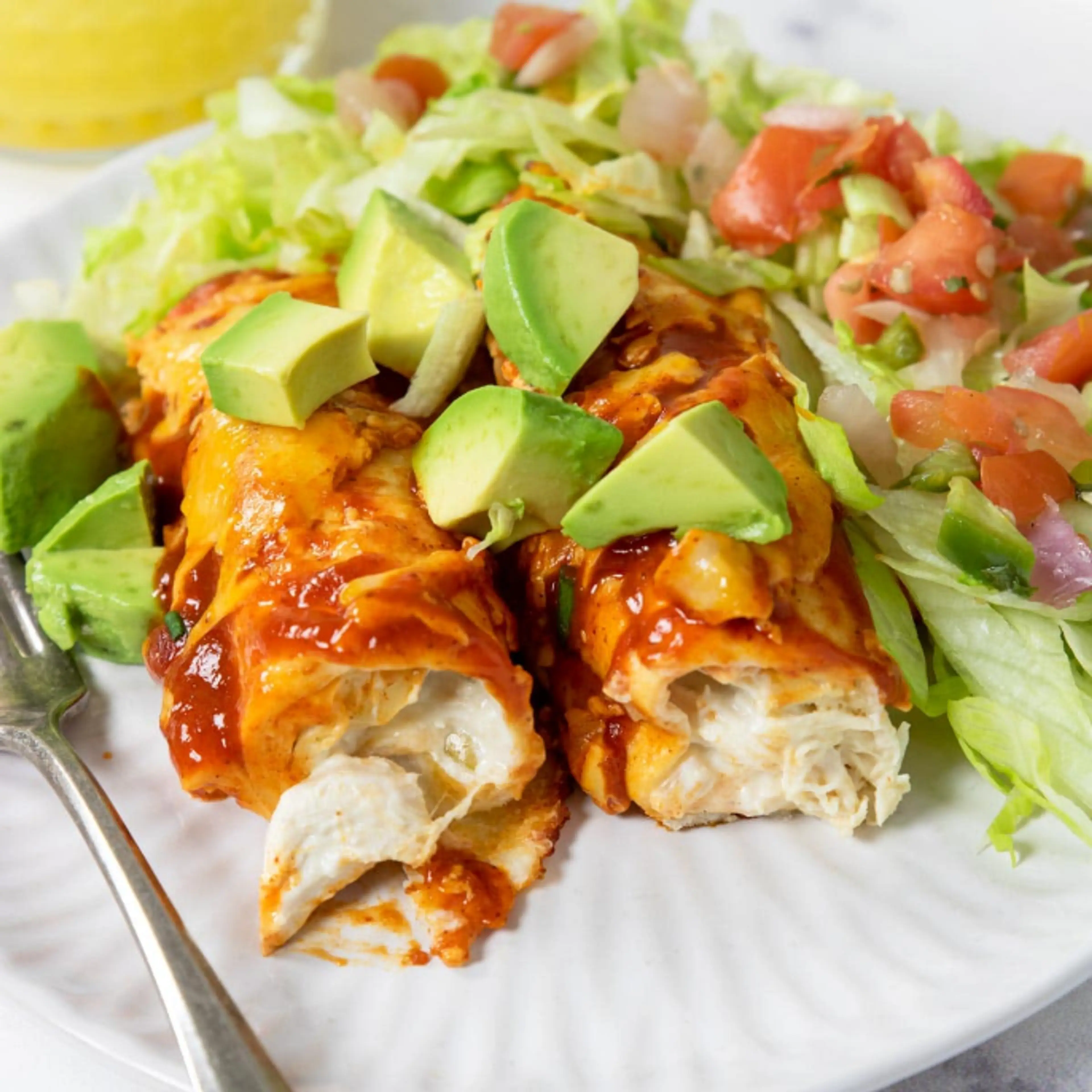 Cream Cheese Chicken Enchiladas Recipe