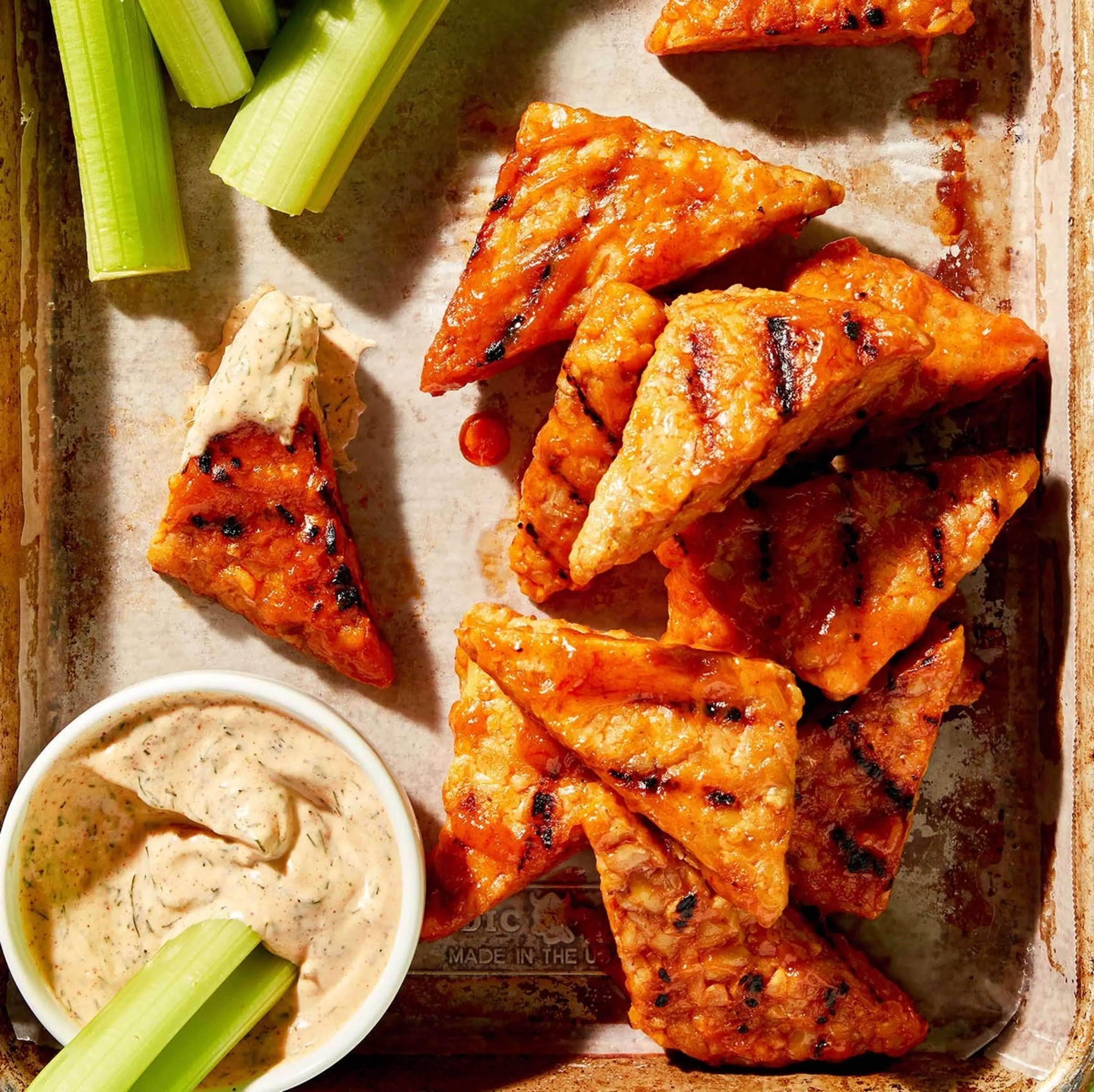 Tempeh Buffalo “Wings”