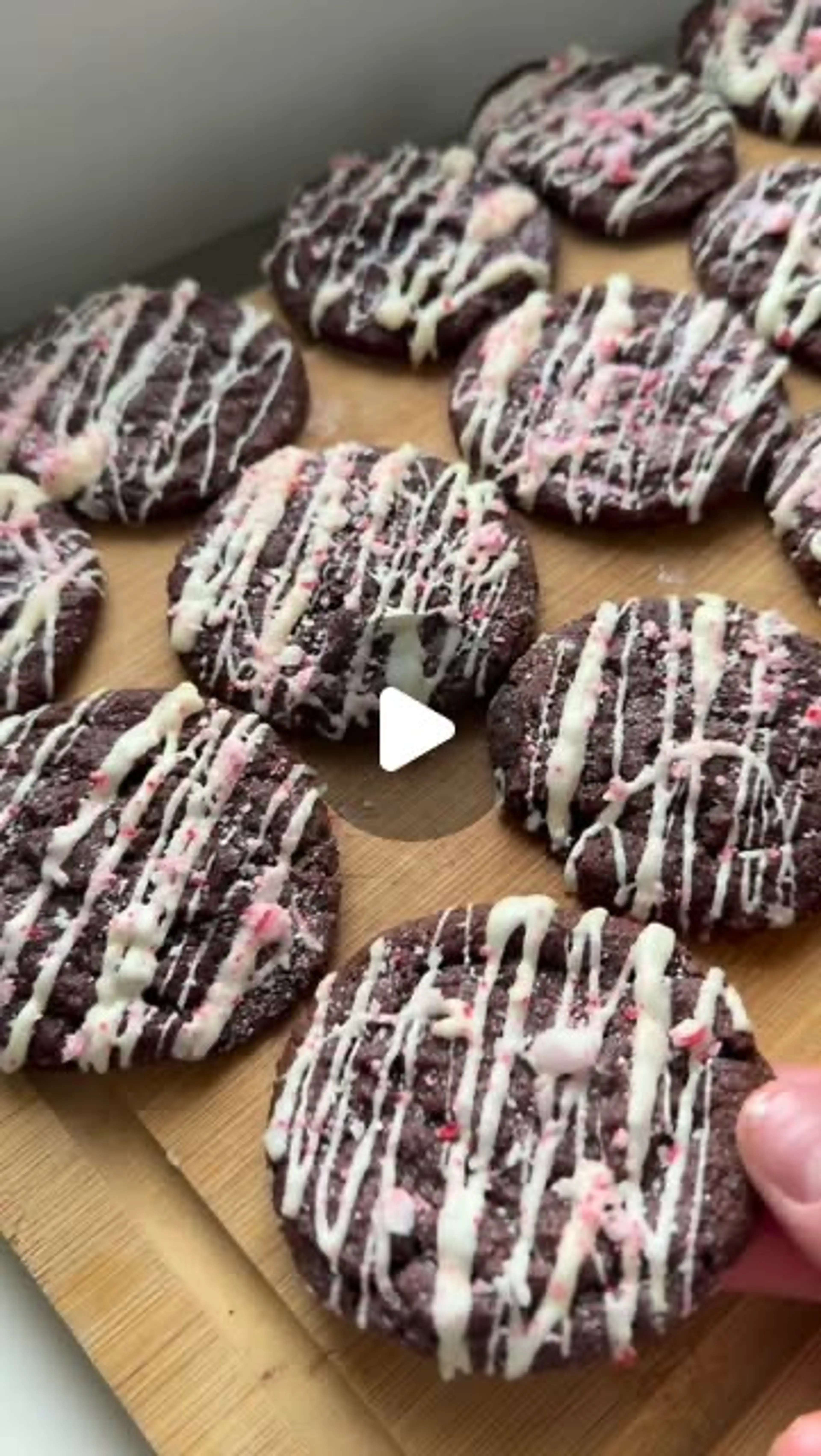 White Chocolate Peppermint Mocha Cookies