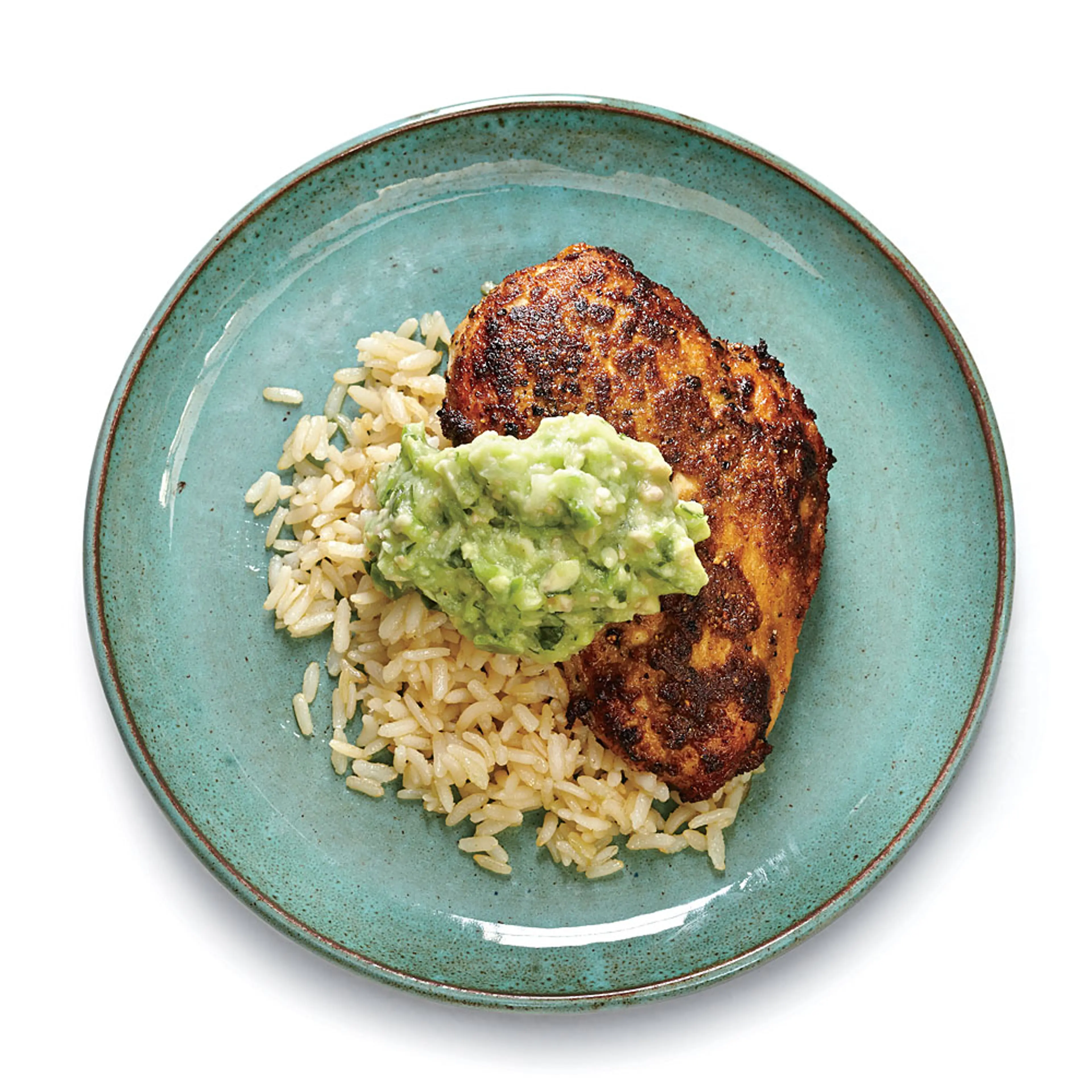 Cumin-Rubbed Chicken with Guacamole Sauce