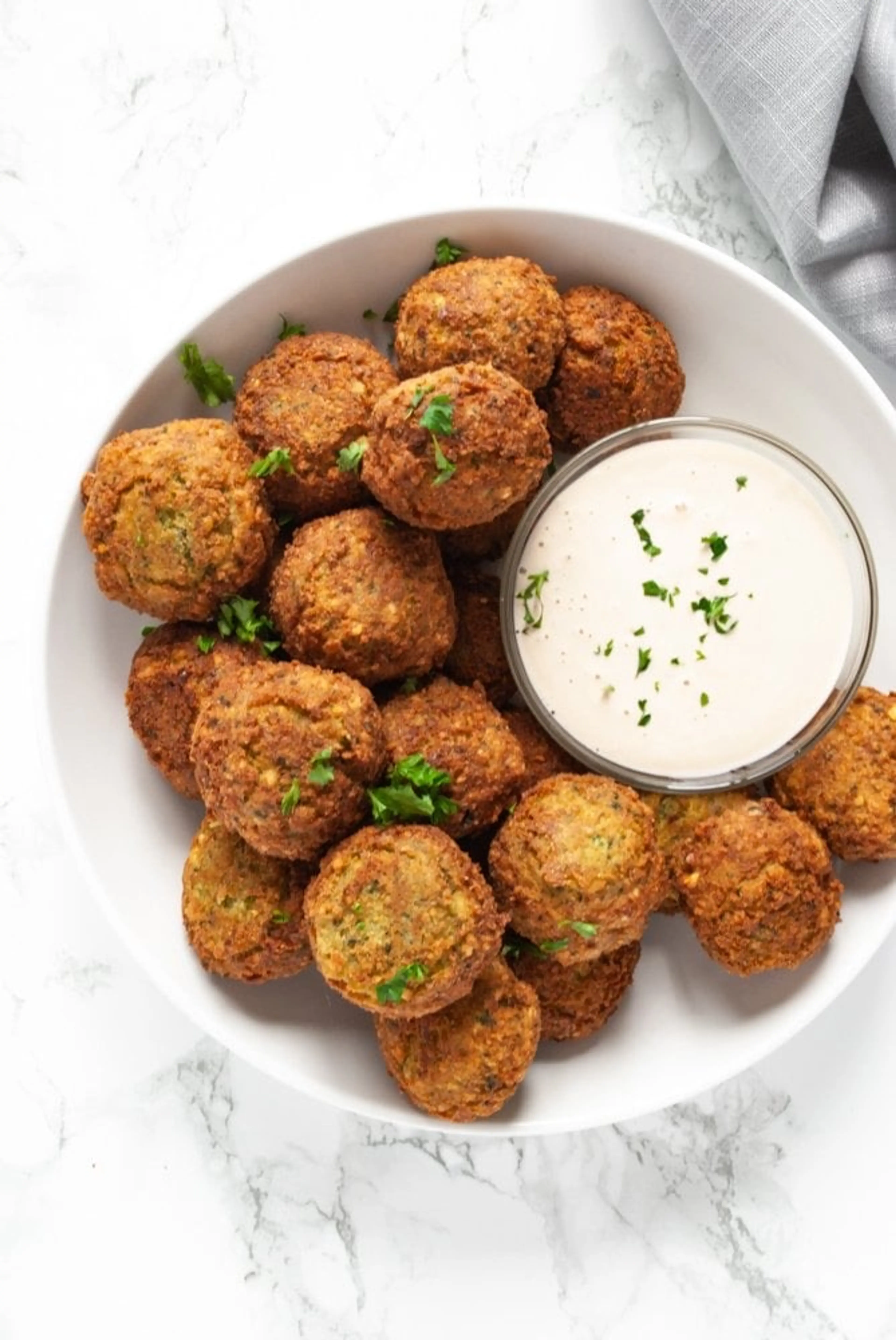Homemade falafel