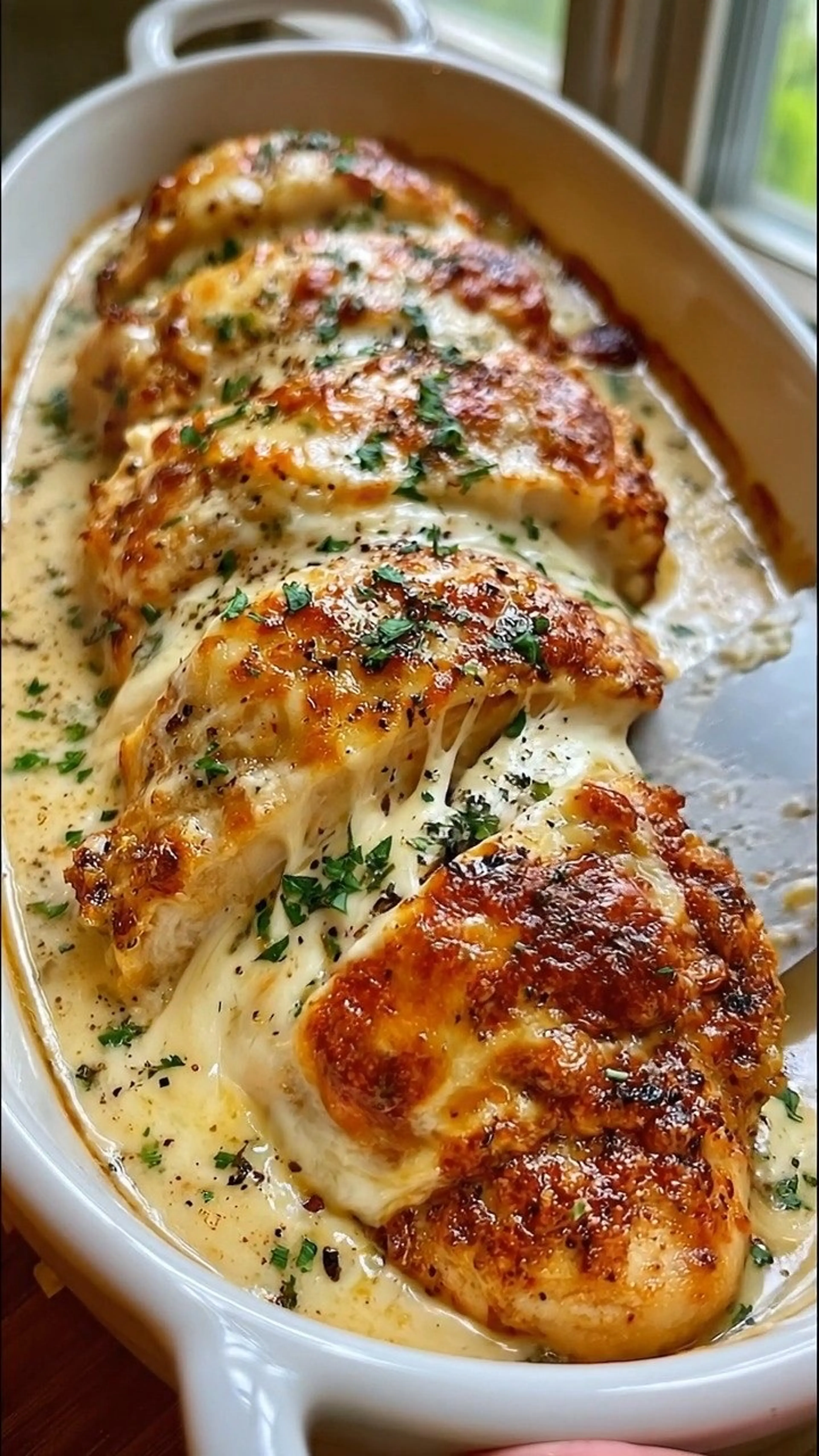 Creamy Mozzarella Parmesan Chicken