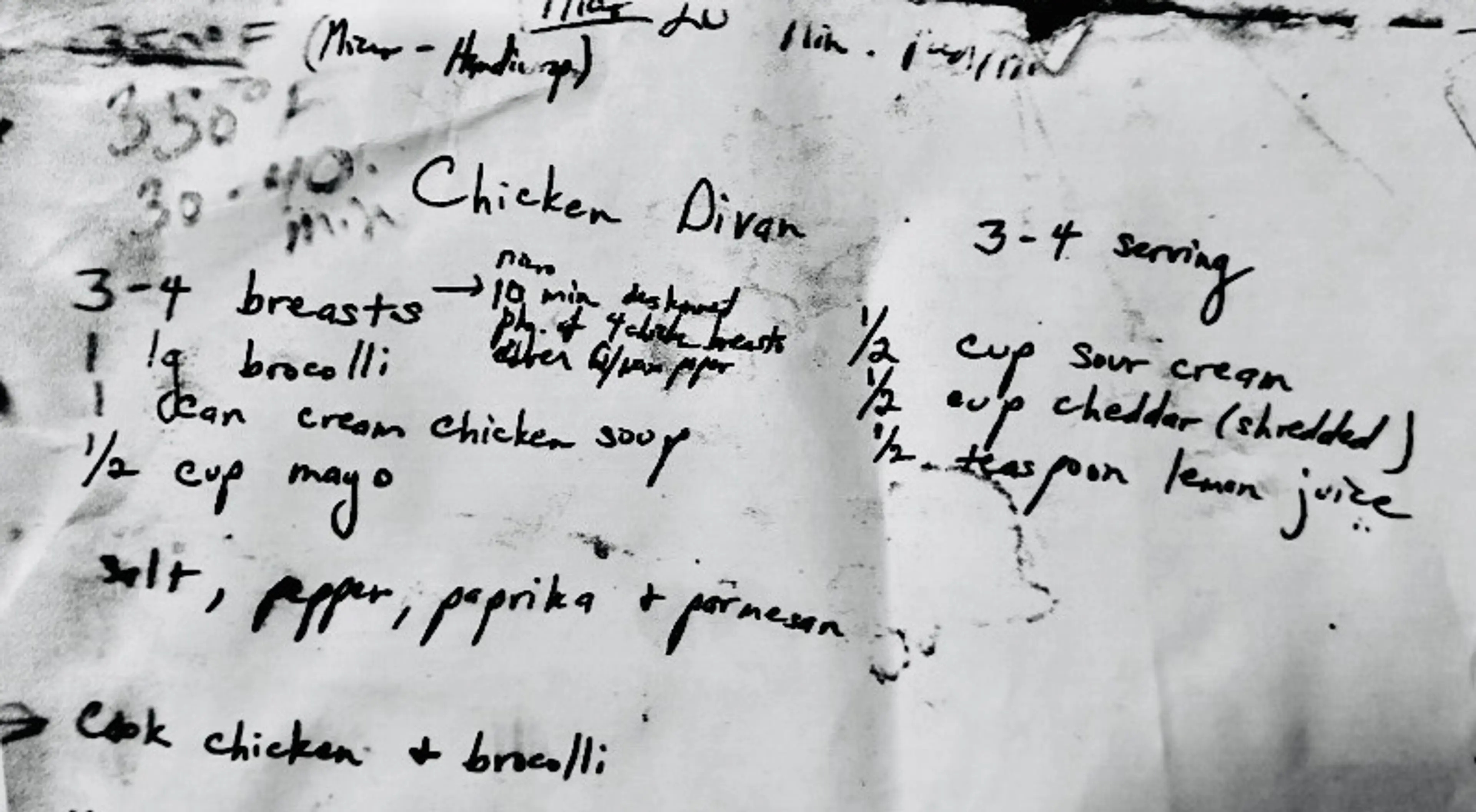 Walker Chicken Divan