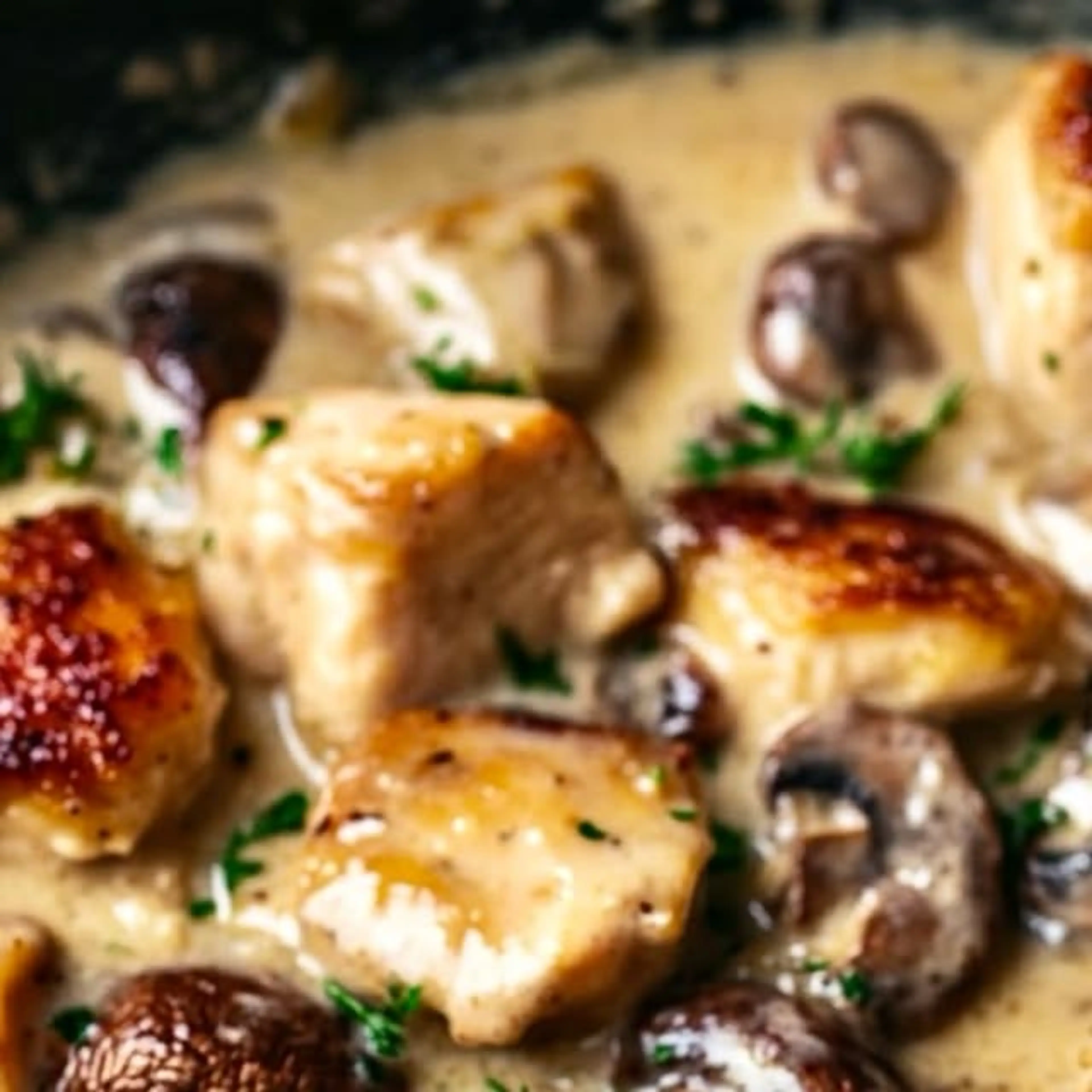 Creamy Chicken with Mushrooms and Dijon Sauce