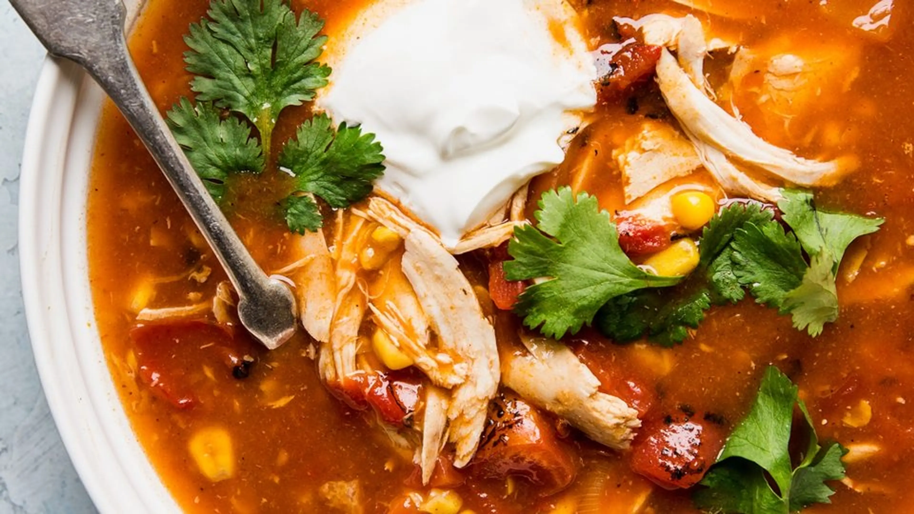 5-Ingredient Chicken Tortilla Soup