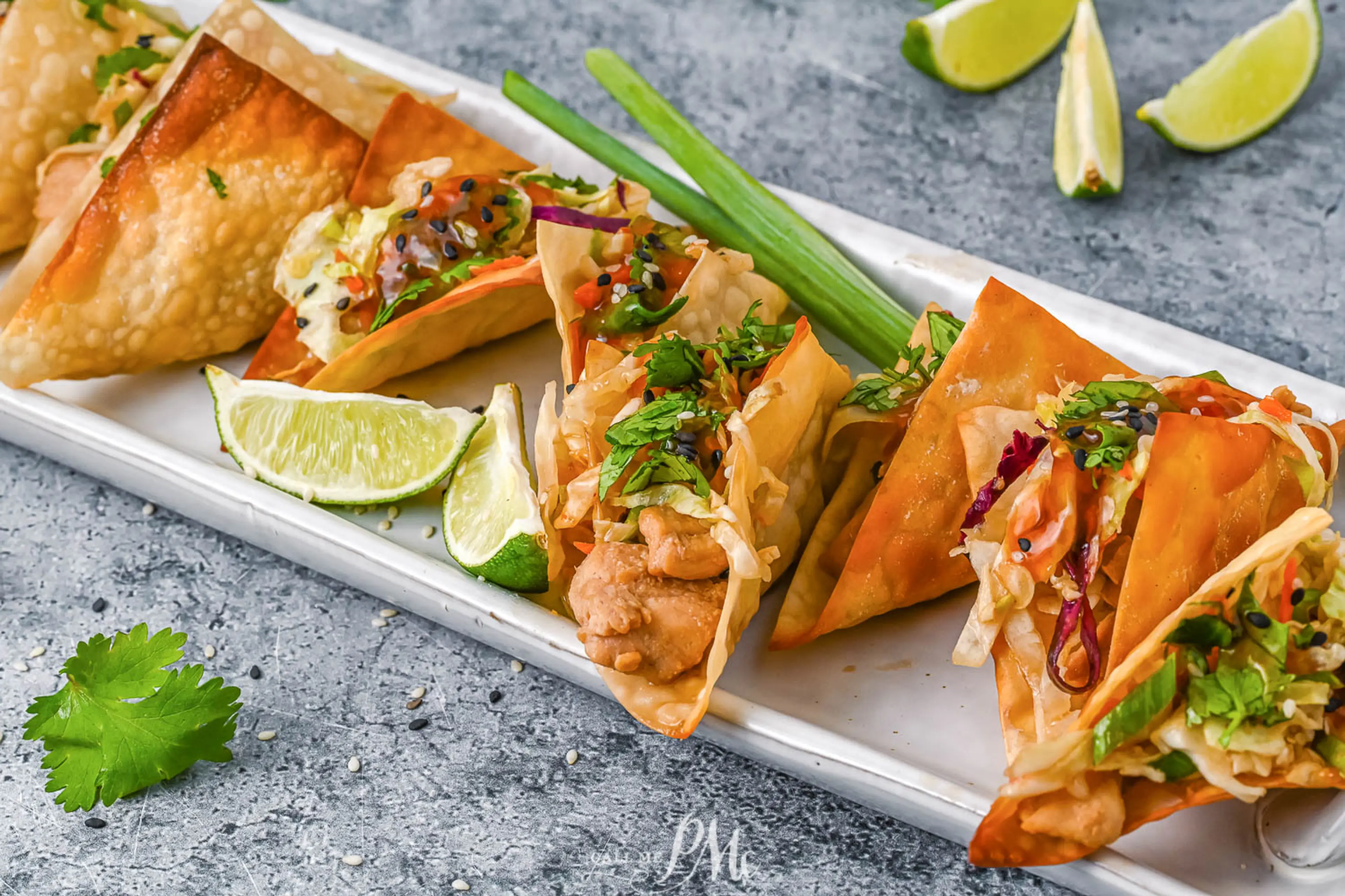 Chicken Wonton Tacos