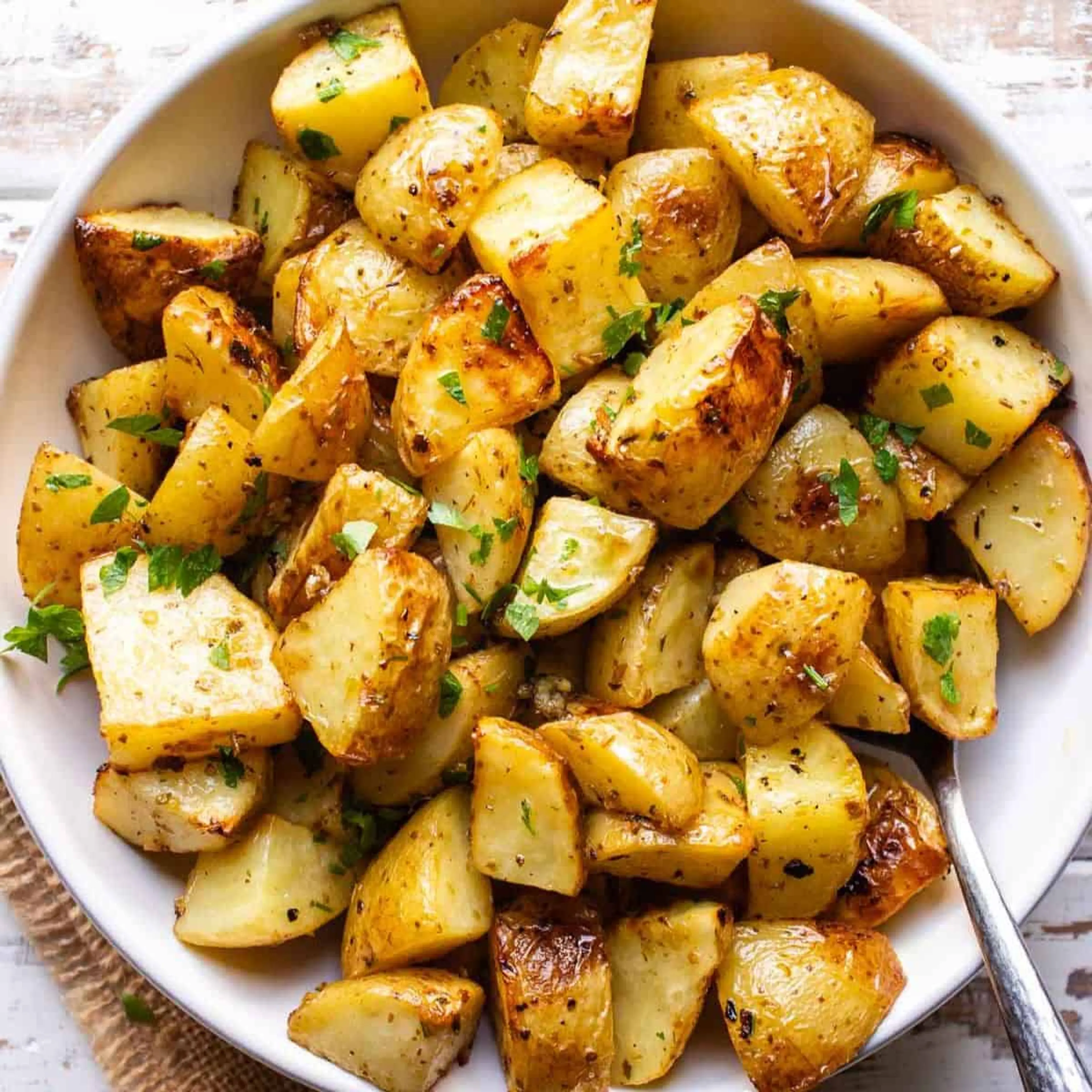 Roasted Mediterranean Potatoes With Lemon And Oregano