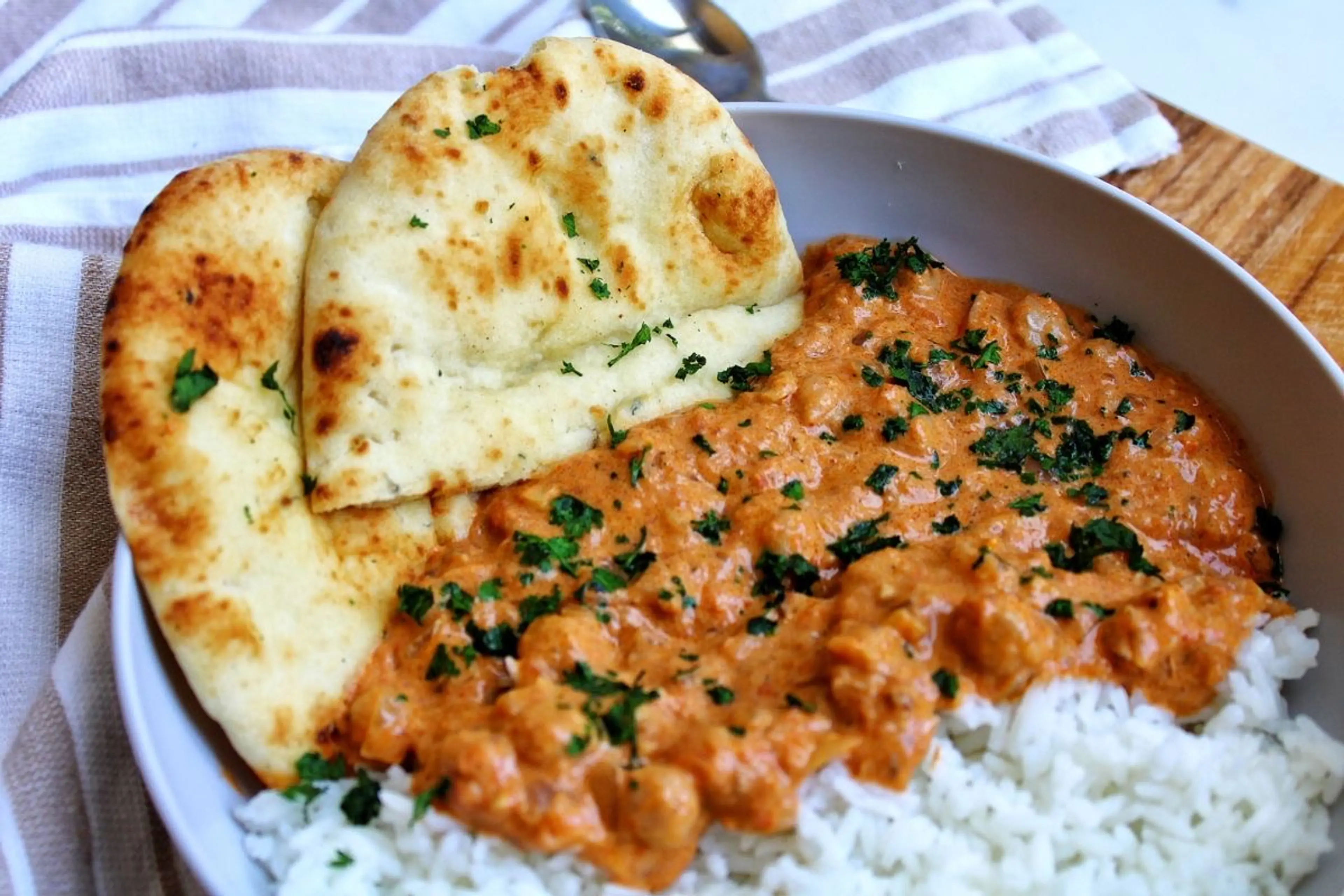 Butter Chickpea Curry with Coconut Milk