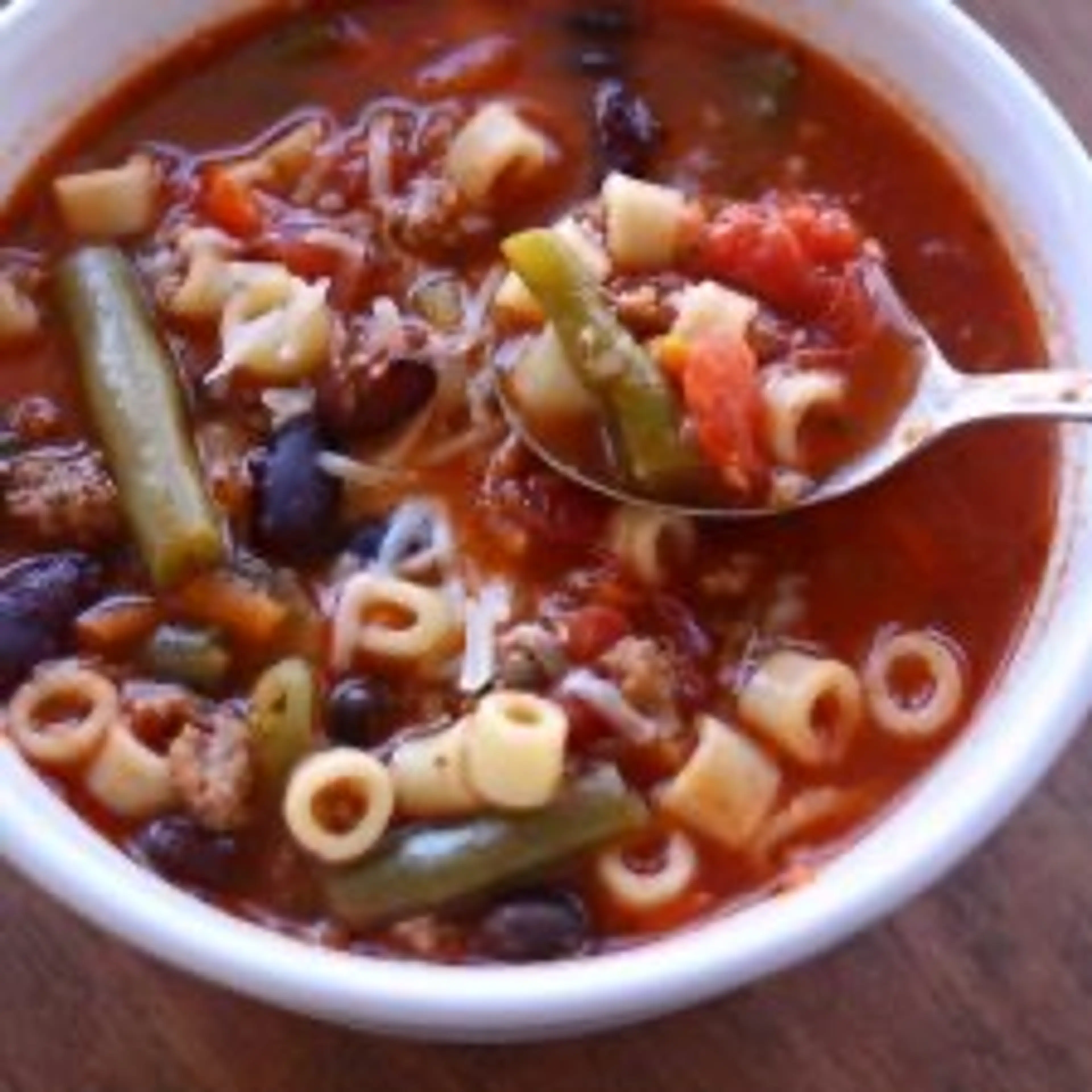 Slow Cooker (Ground Turkey) Minestrone Soup