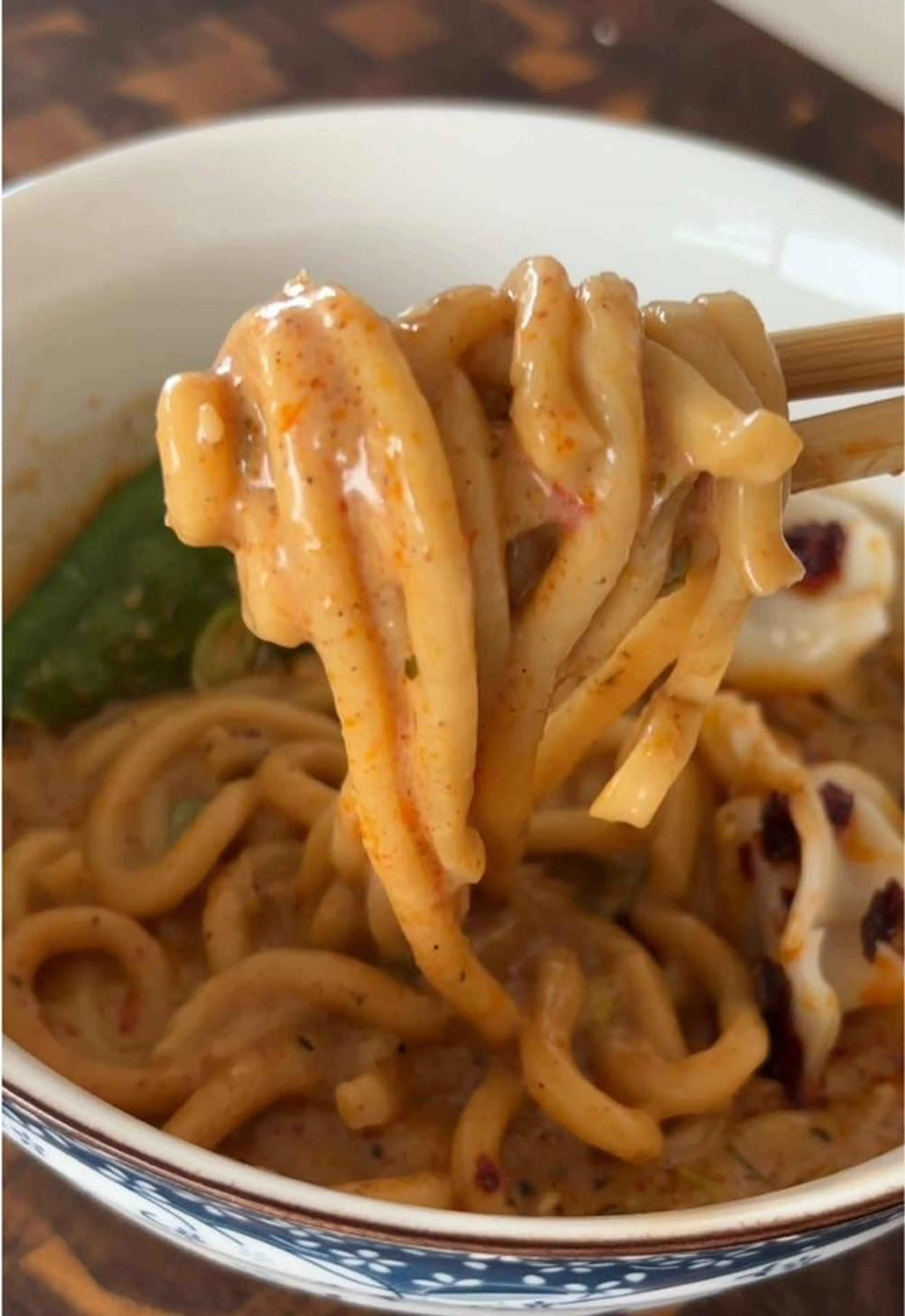 Creamy Thai Red Curry Udon Noodles